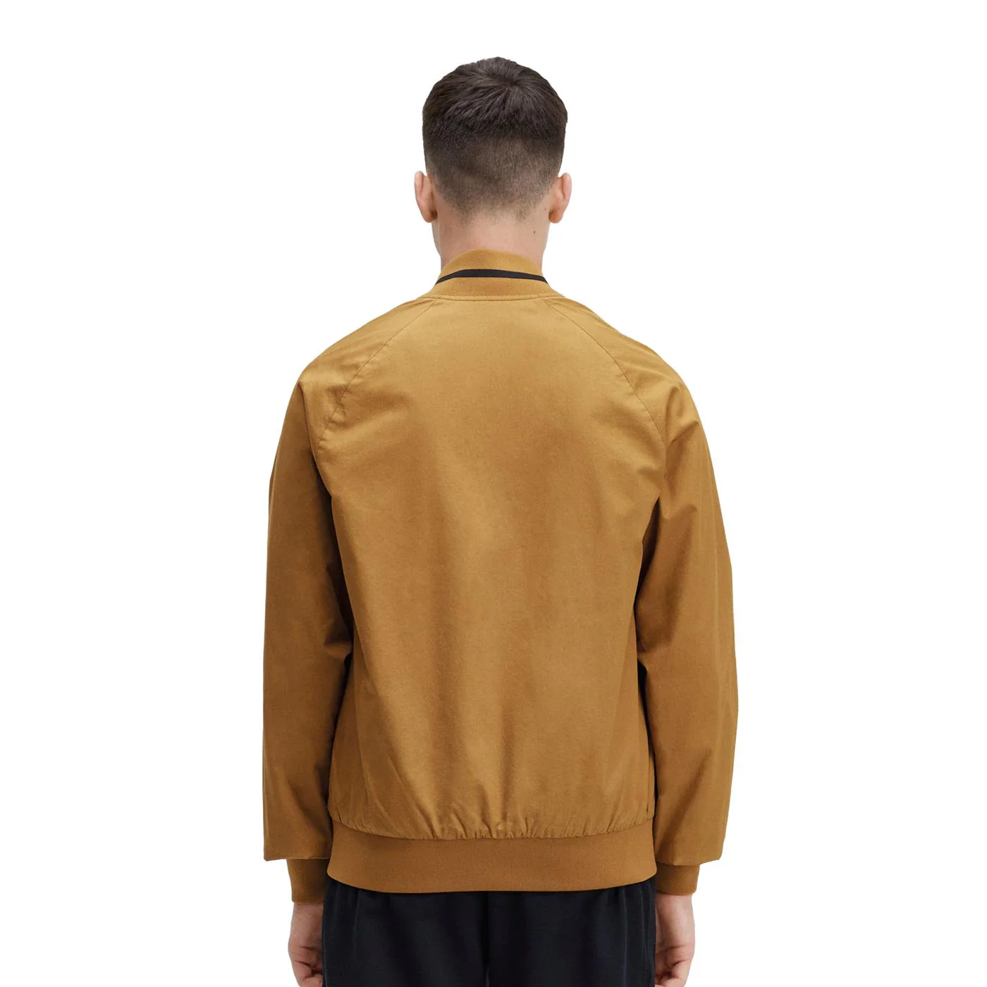 Fred Perry Tennis Bomber Jacket Dark Caramel - Image 2