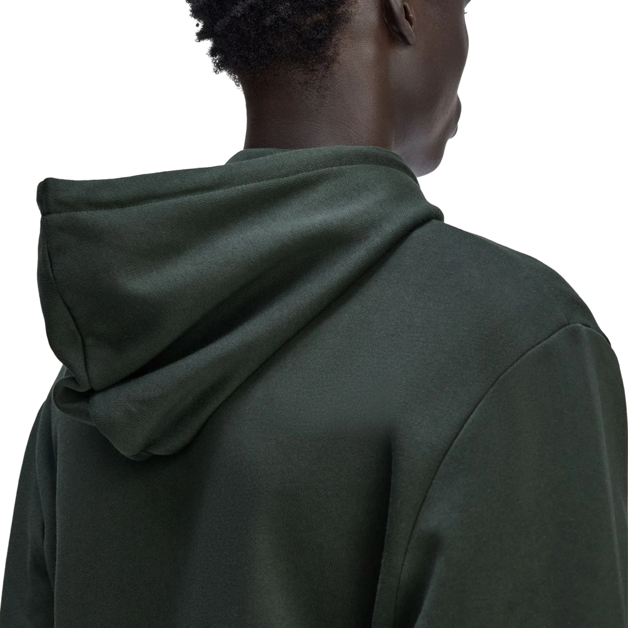 Fred Perry Tipped Hooded Sweatshirt Night Green/Snow White - Image 5