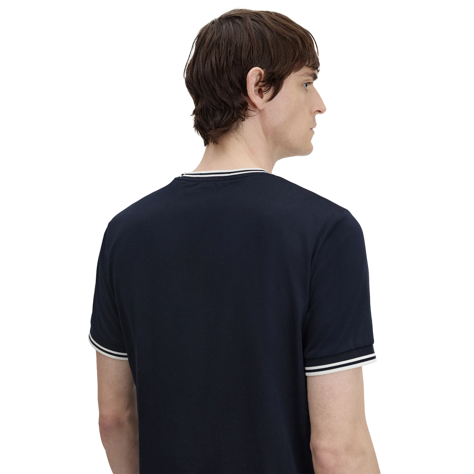 Fred Perry Twin Tipped T-Shirt Navy - Image 3