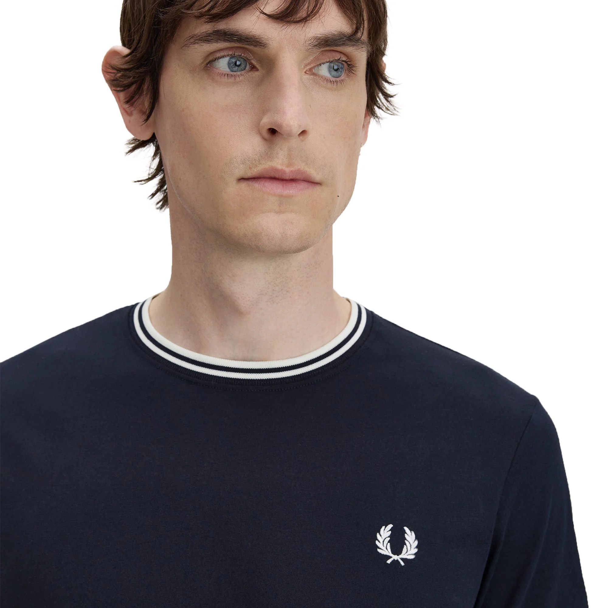 Fred Perry Twin Tipped T-Shirt Navy - Image 4