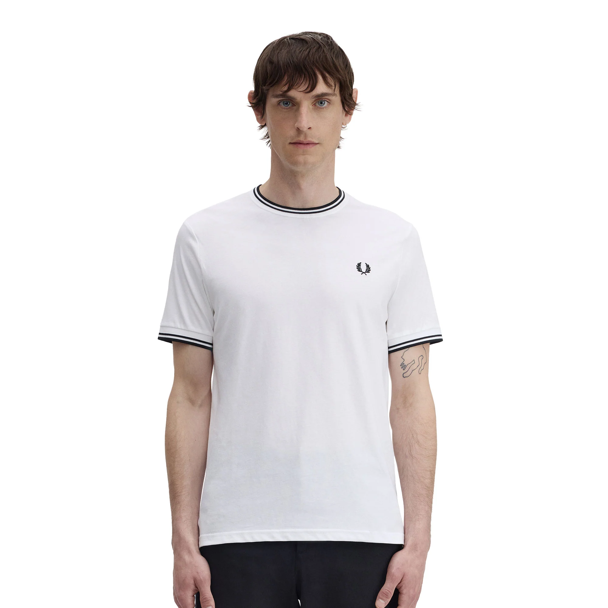 Fred Perry Twin Tipped T-Shirt White