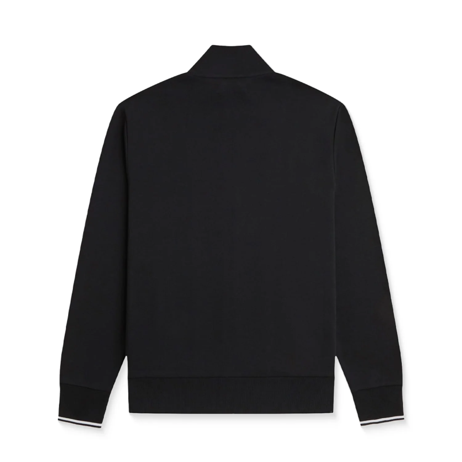 Fred Perry Zip Through Sweatshirt Black - Image 3