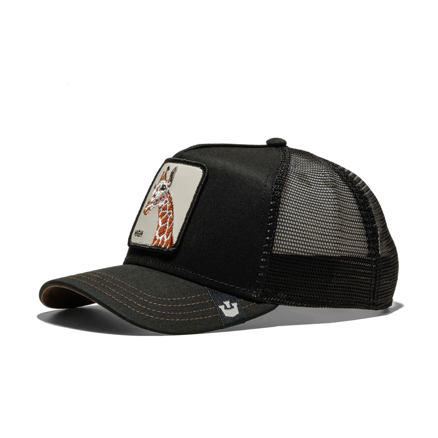 Goorin Bros. The Giraffe Trucker Cap Black - Image 2