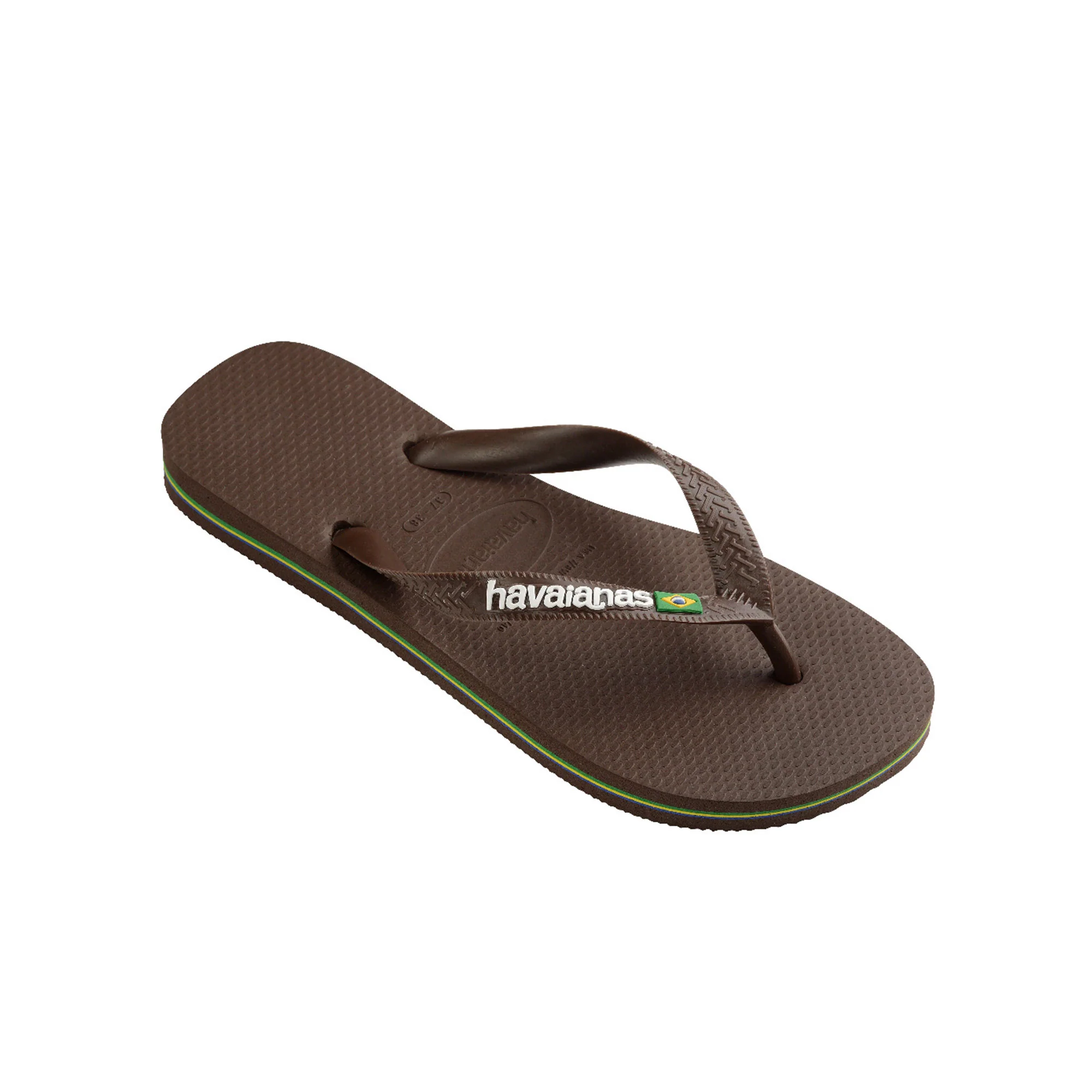 Havaianas Brasil Logo Dark Brown/White - Image 2