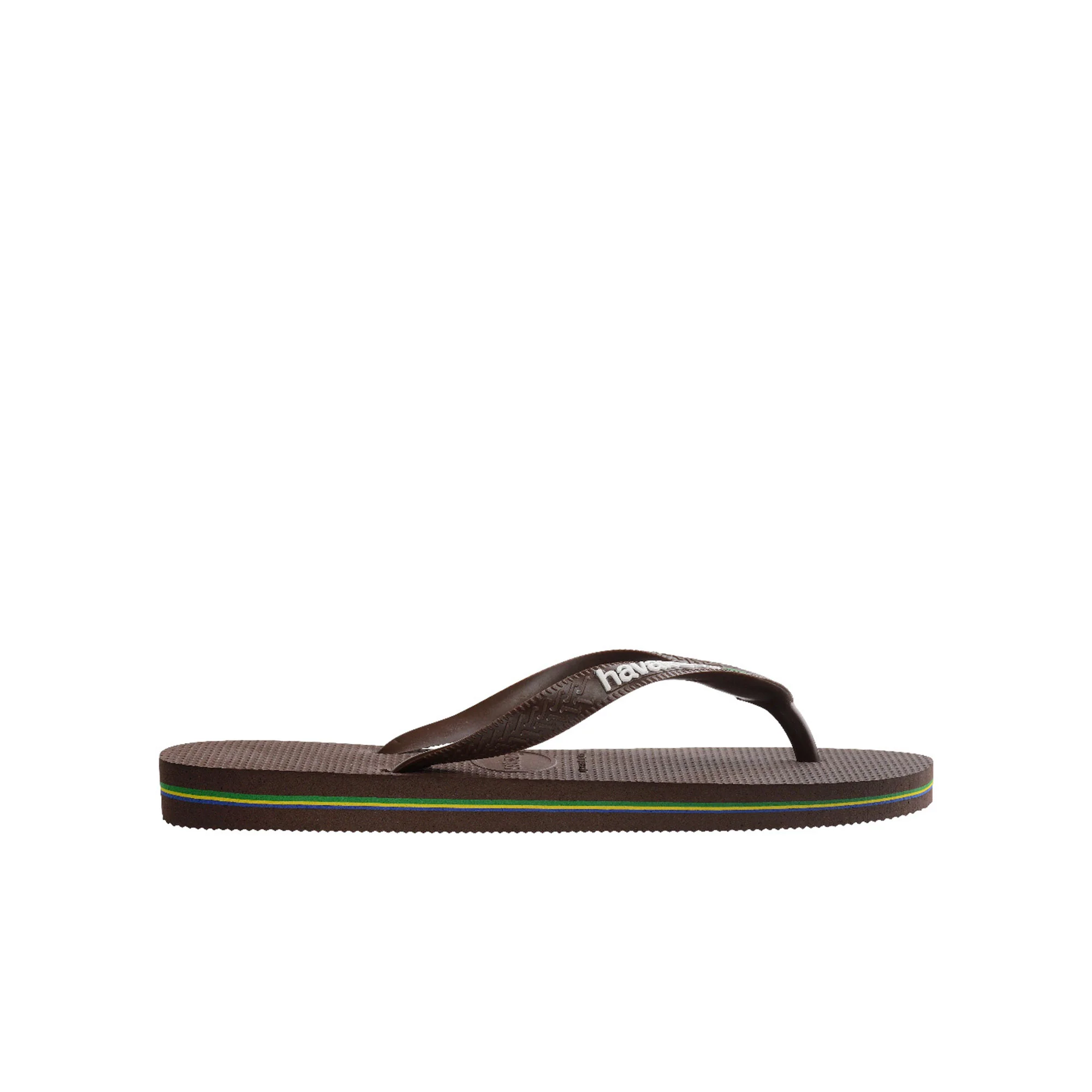 Havaianas Brasil Logo Dark Brown/White - Image 3