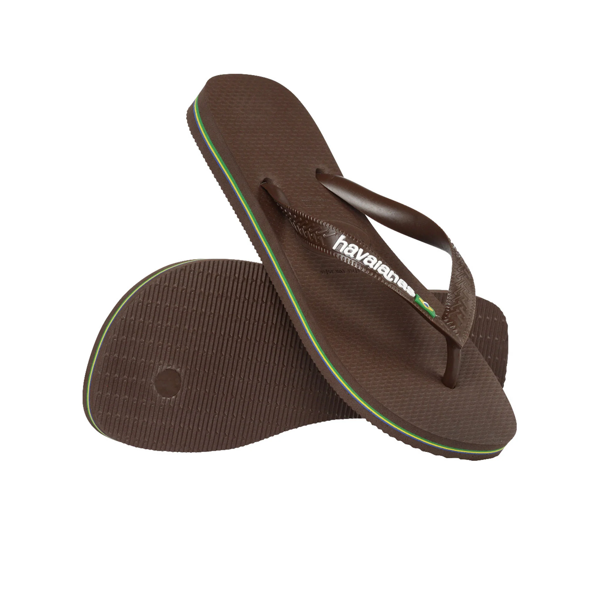 Havaianas Brasil Logo Dark Brown/White - Image 4