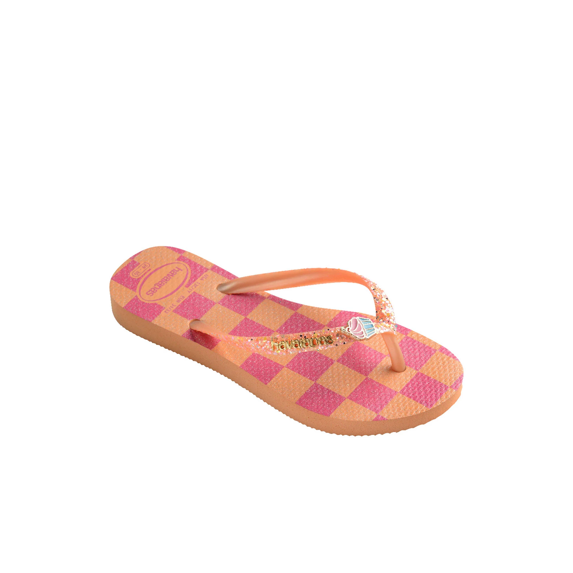 Havaianas Kids Slim Glitter Trendy Peach - Image 2