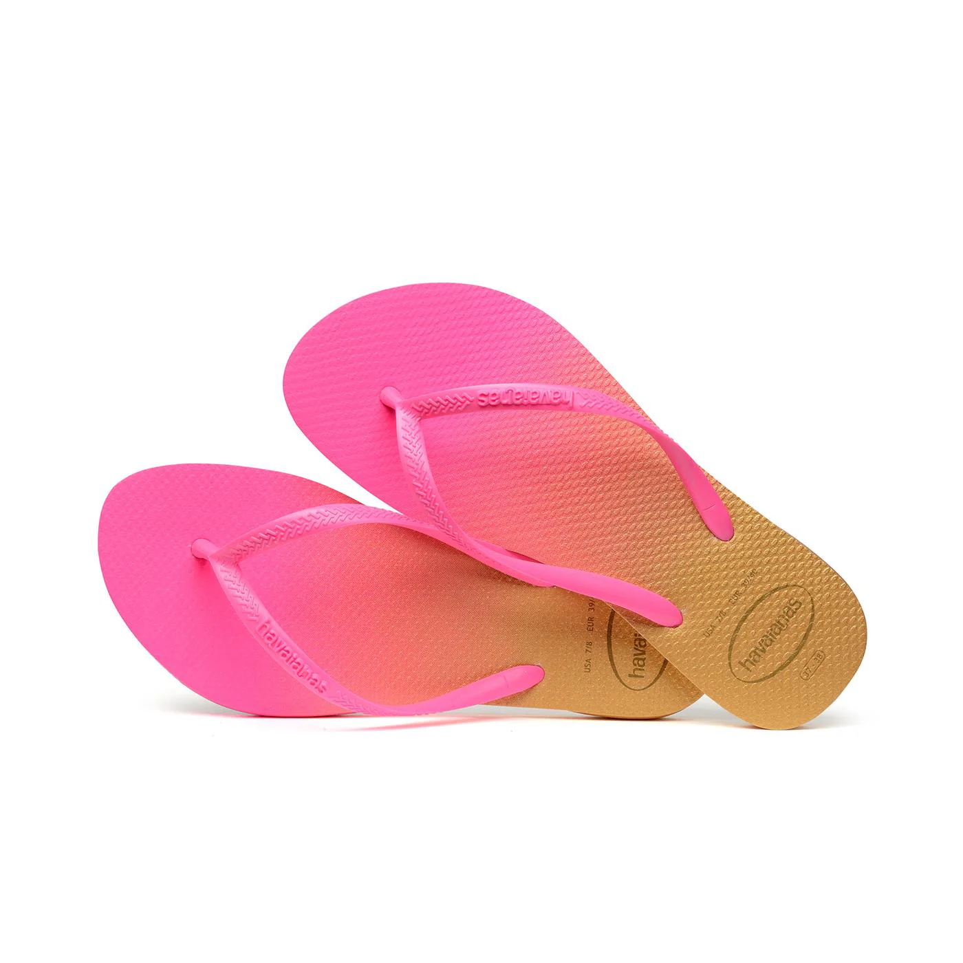 Havaianas Slim Gradiente White/ Fluorescent Pink Flux - Image 4