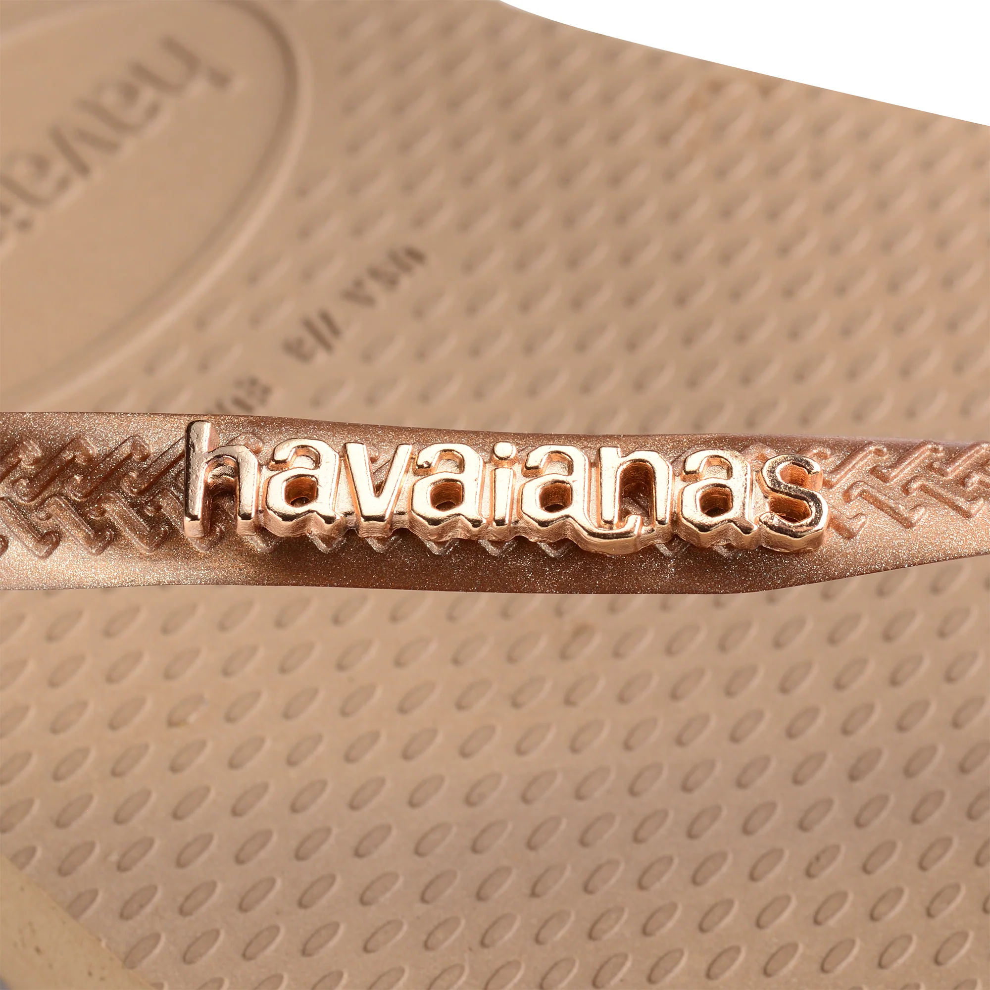 Havaianas Slim Logo Metallic Rose Gold - Image 3
