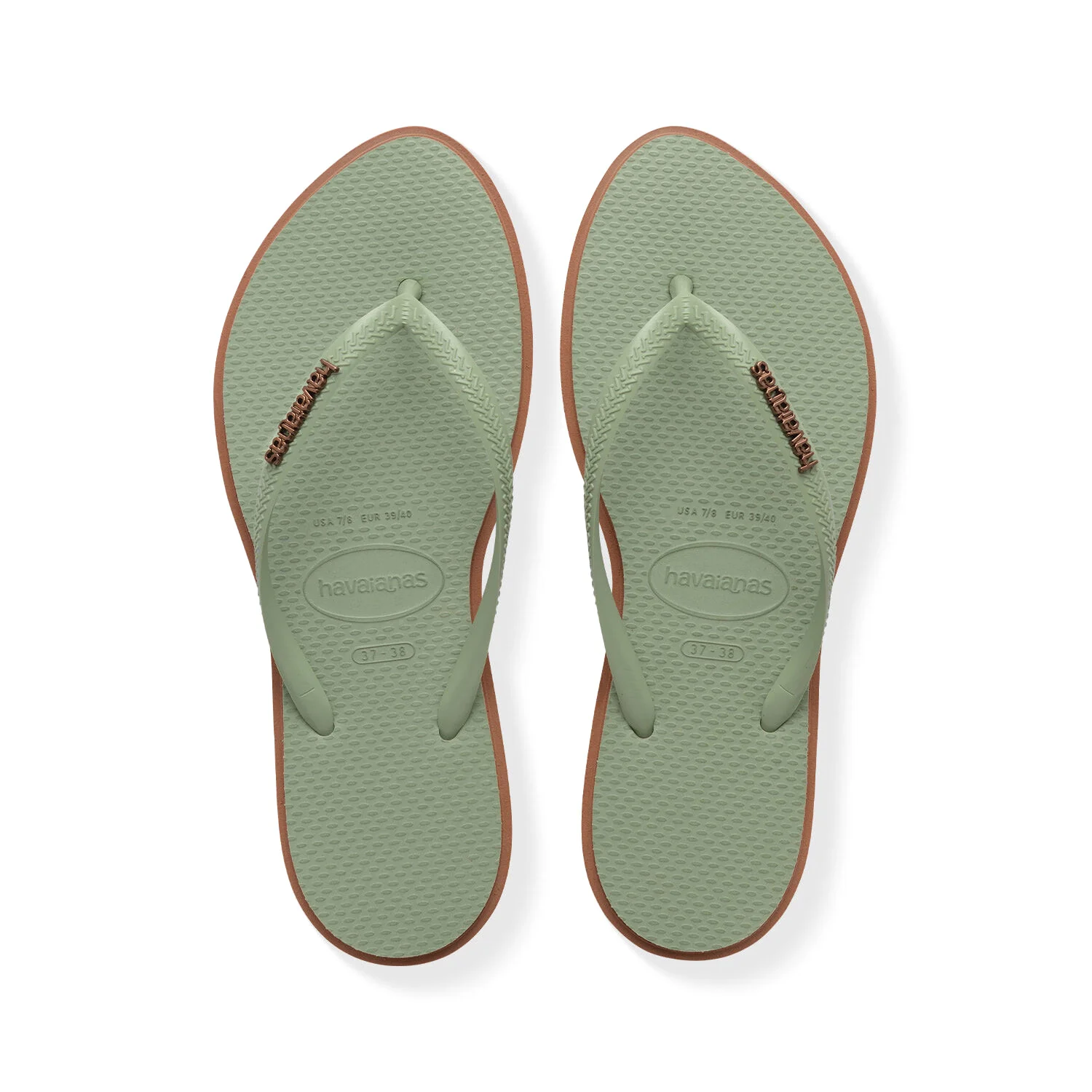 Havaianas Slim Point Rust/Smoke Green