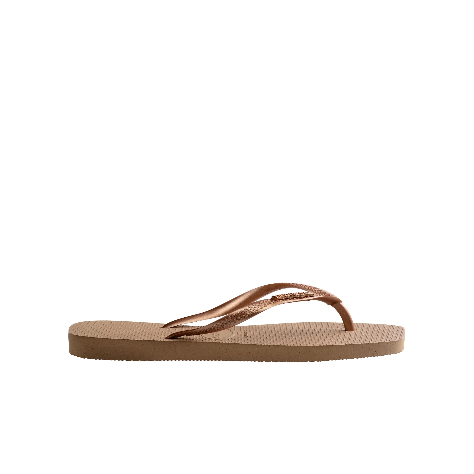 Havaianas Slim Square Logo Metallic Rose Gold/Rose Gold - Image 3