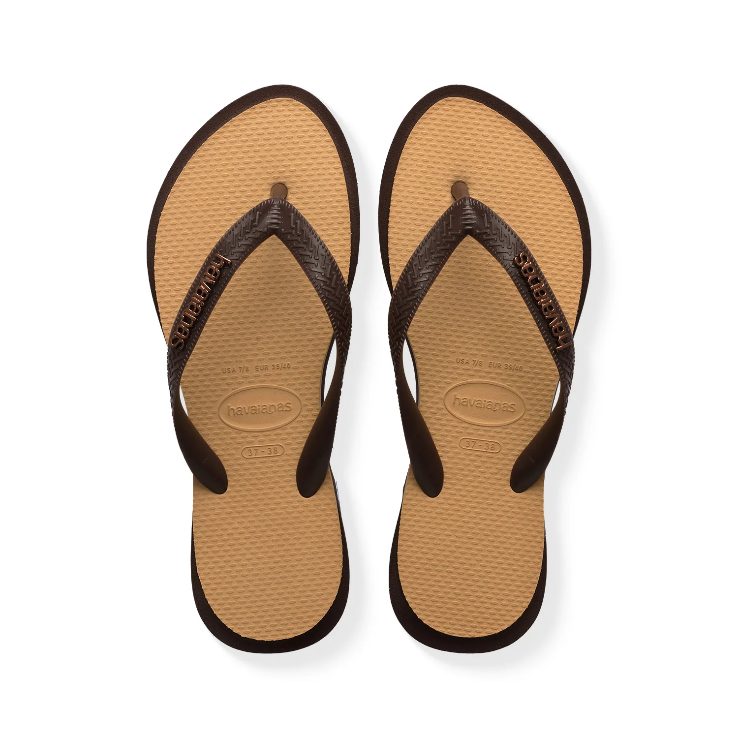 Havaianas Top Point Fusion Dark Brown/Golden