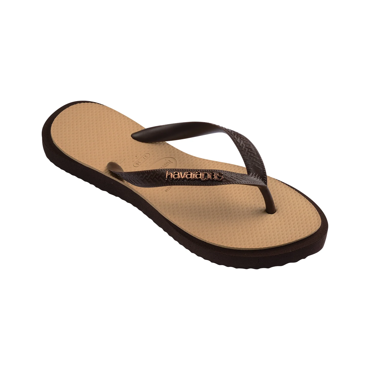 Havaianas Top Point Fusion Dark Brown/Golden - Image 2