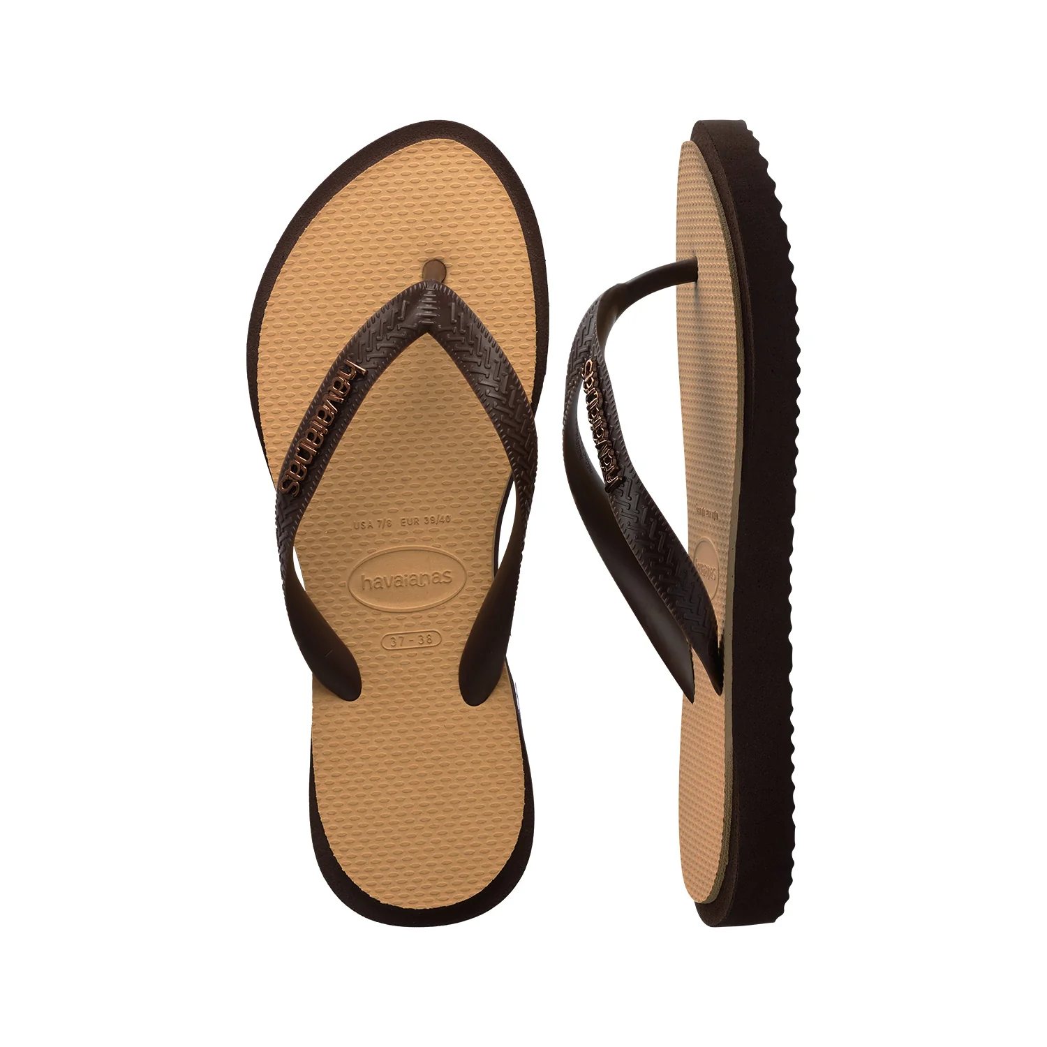 Havaianas Top Point Fusion Dark Brown/Golden - Image 5