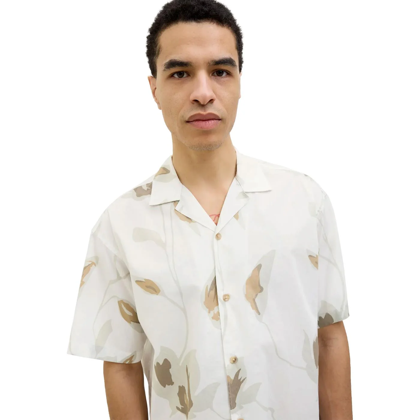 Jack & Jones Blapalermo Print Resort S/S Shirt Cloud Dancer - Image 5