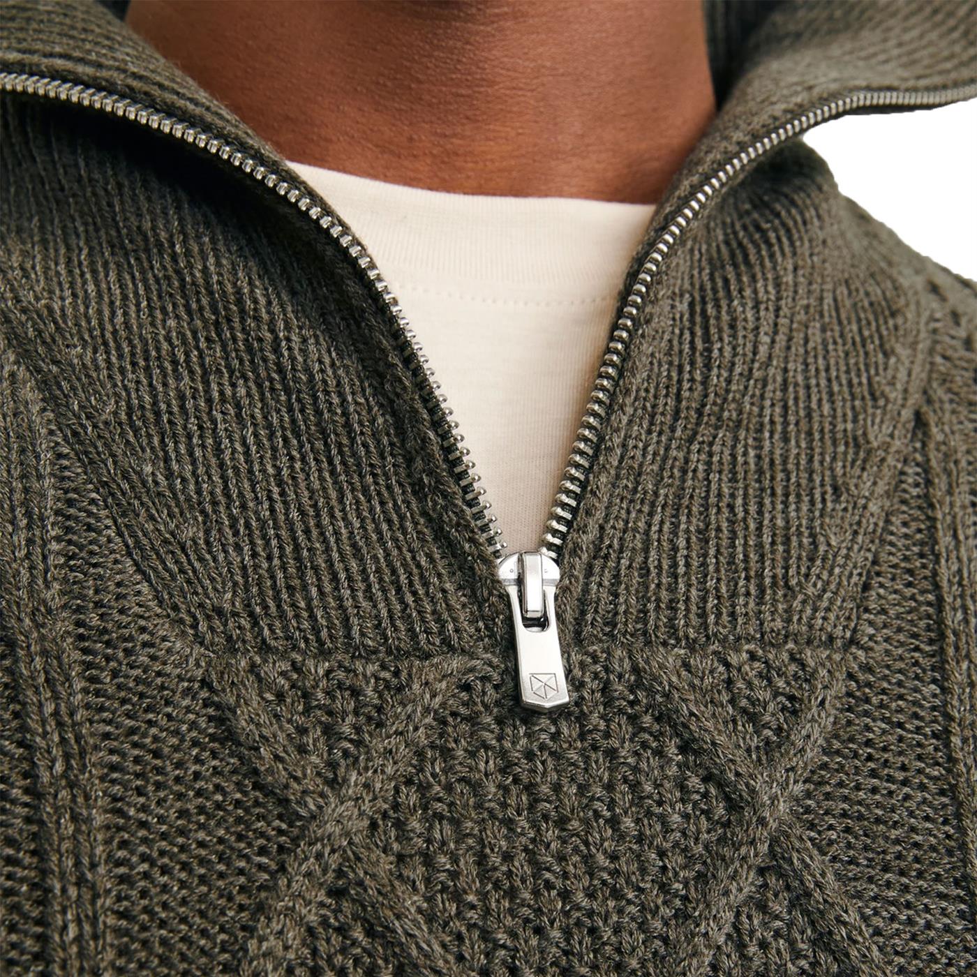 Jack & Jones BluNorth Knit High Neck Olive Night - Image 3