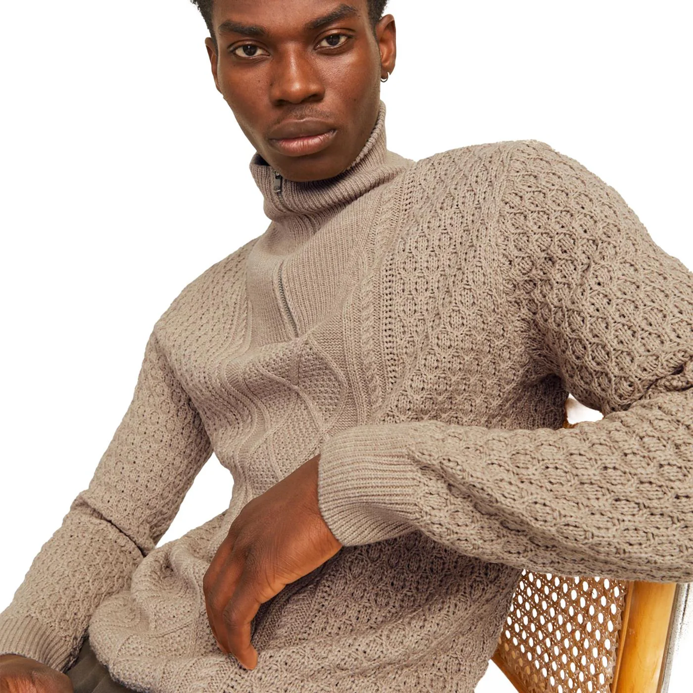 Jack & Jones BluNorth Knit High Neck Pure Cashmere - Image 2