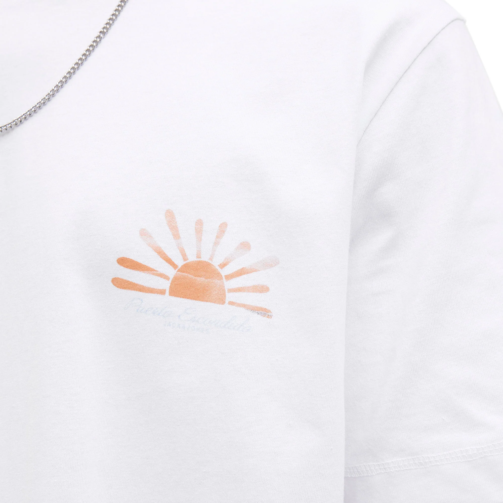 Jack & Jones Canggu Summer Picture Tee SS Bright White - Image 3
