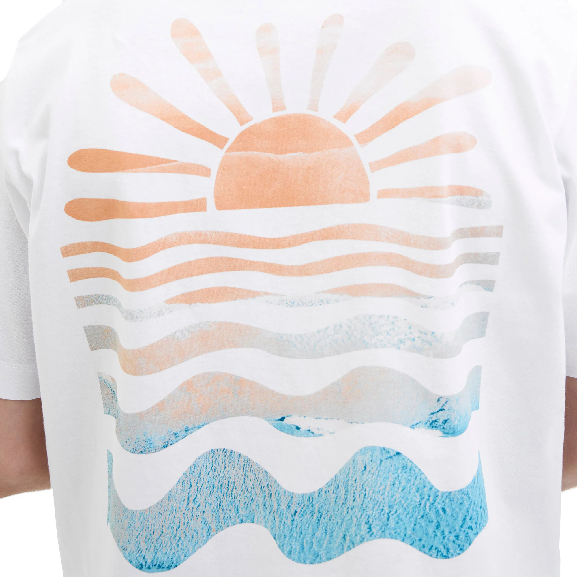 Jack & Jones Canggu Summer Picture Tee SS Bright White - Image 4