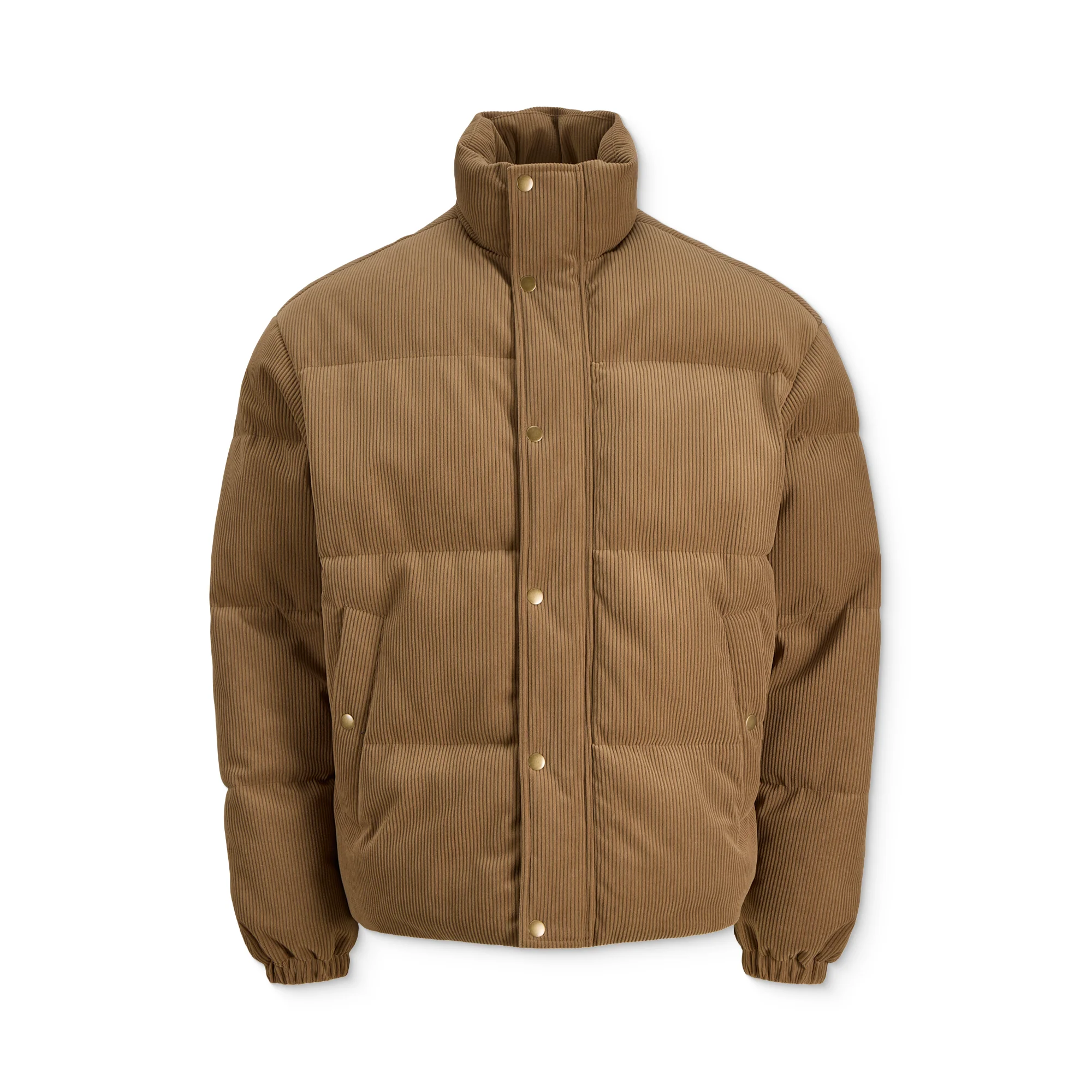 Jack & Jones Greene Corduroy Puffer Jacket Argan Oil - Image 6