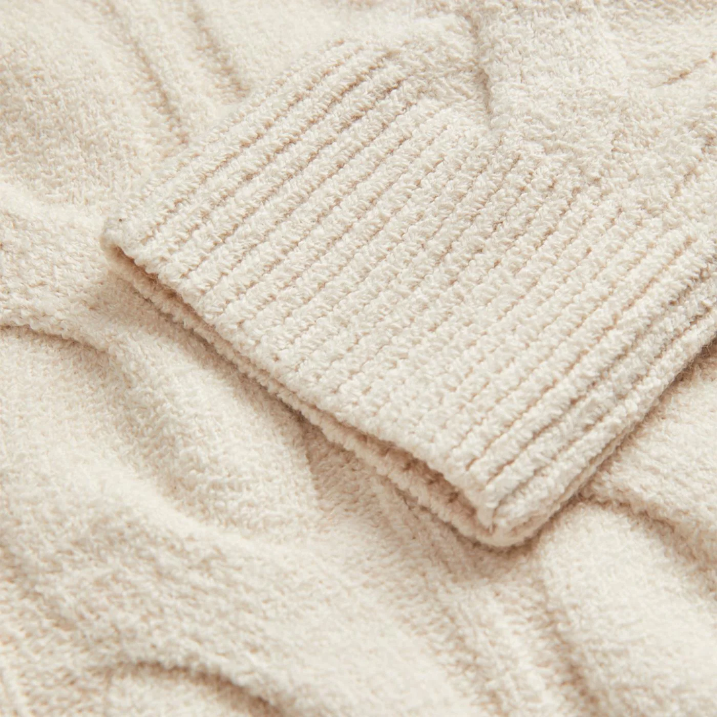 Jack & Jones Henry Cable Knit Crew Neck Sea Salt - Image 3