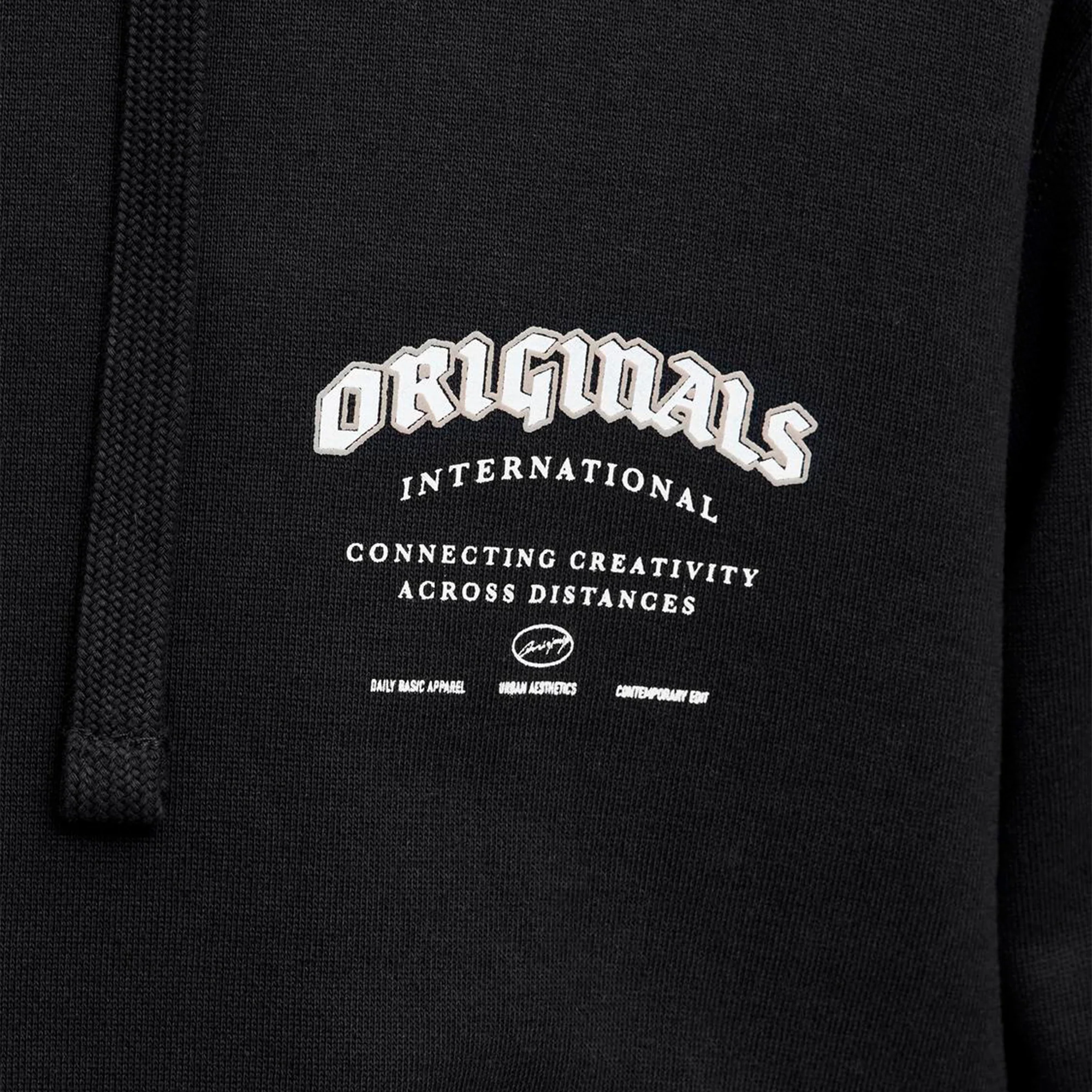 Jack & Jones Meadows Sweat Hood Black - Image 5