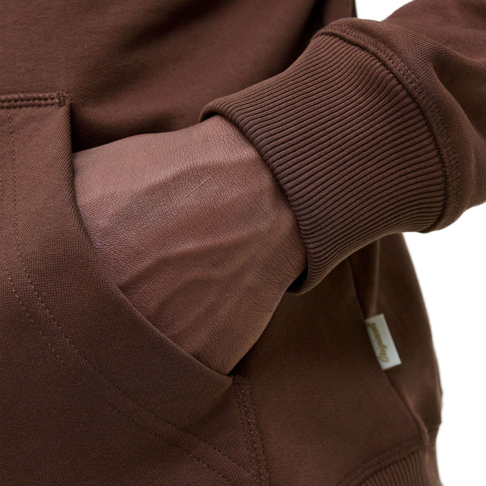 Jack & Jones Norrebro Emb Sweat Hood Deep Mahogany - Image 4