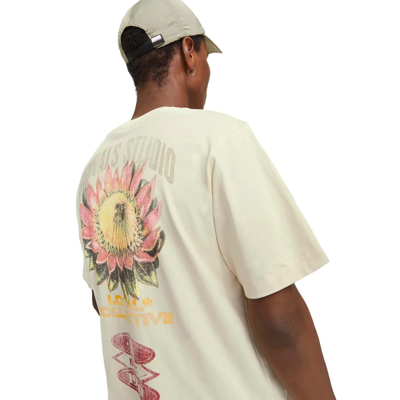 Jack & Jones Retiro Back Tee SS Crew Neck Antique White - Image 2