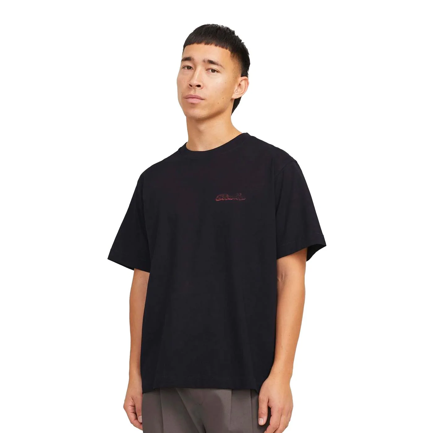 Jack & Jones Retiro Back Tee SS Crew Neck Black