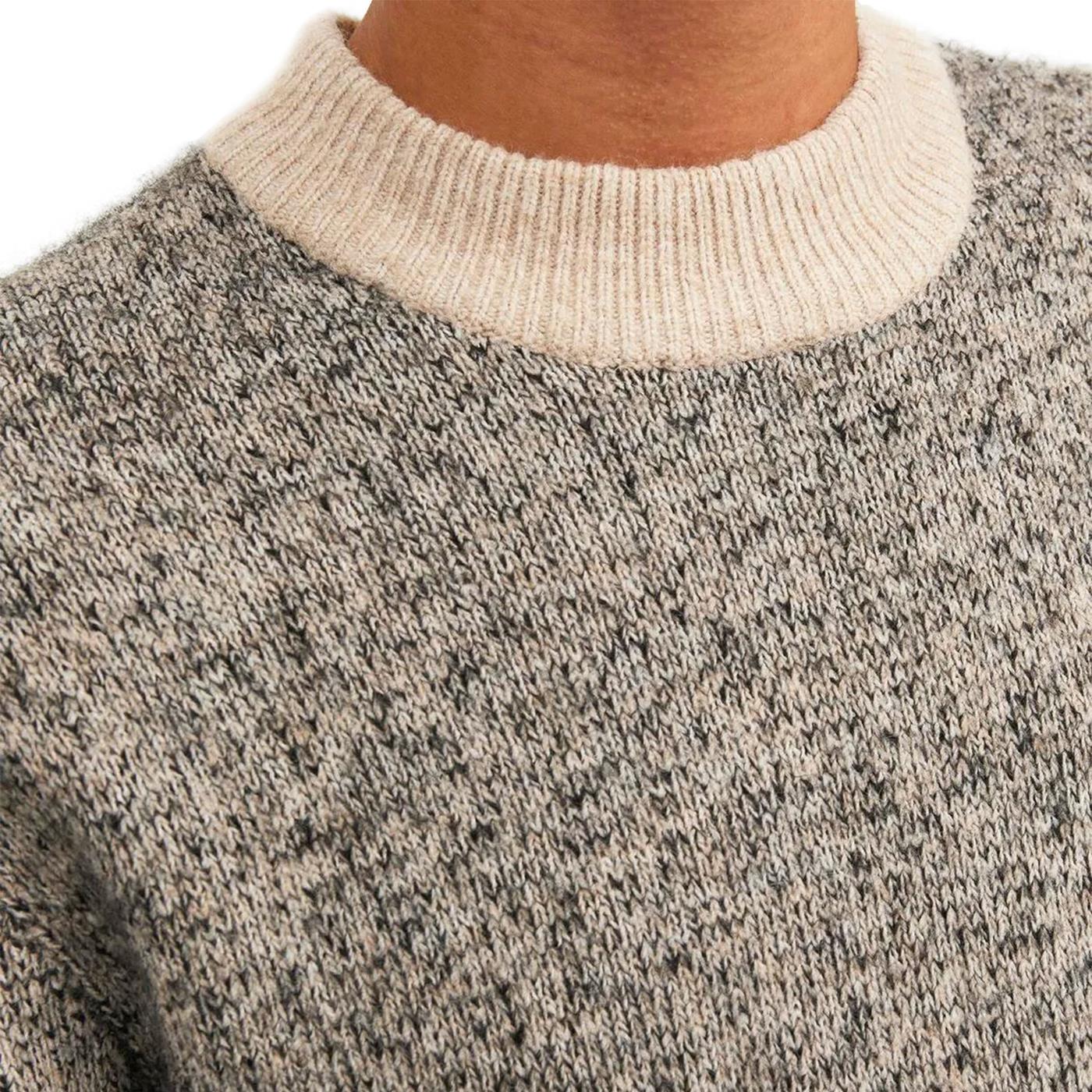 Jack & Jones Space Knit Mock Neck Peyote - Image 3