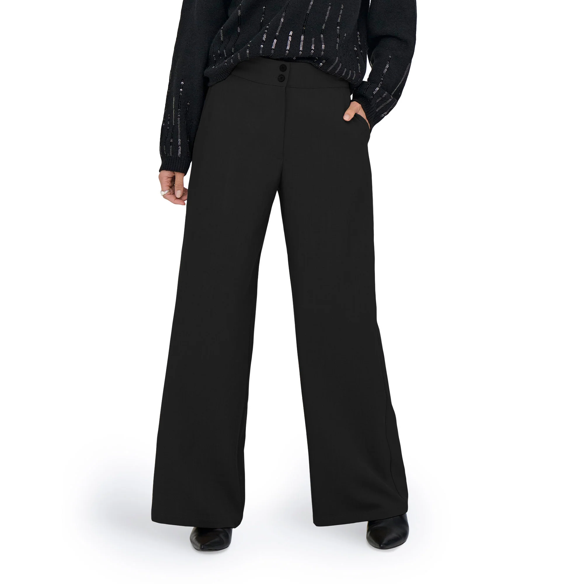 JDY Dora HW Wide Pant Black