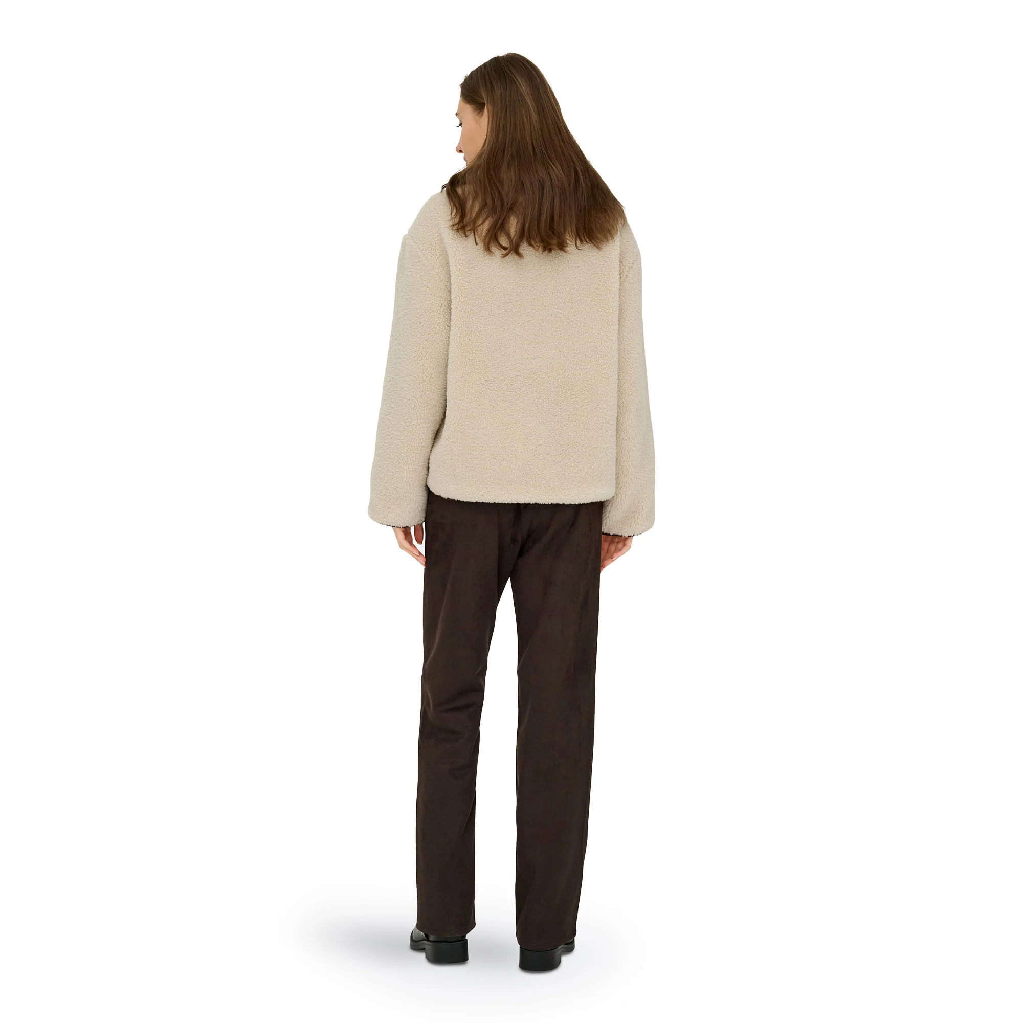 JDY Noella Life Teddy Jacket Cement - Image 2
