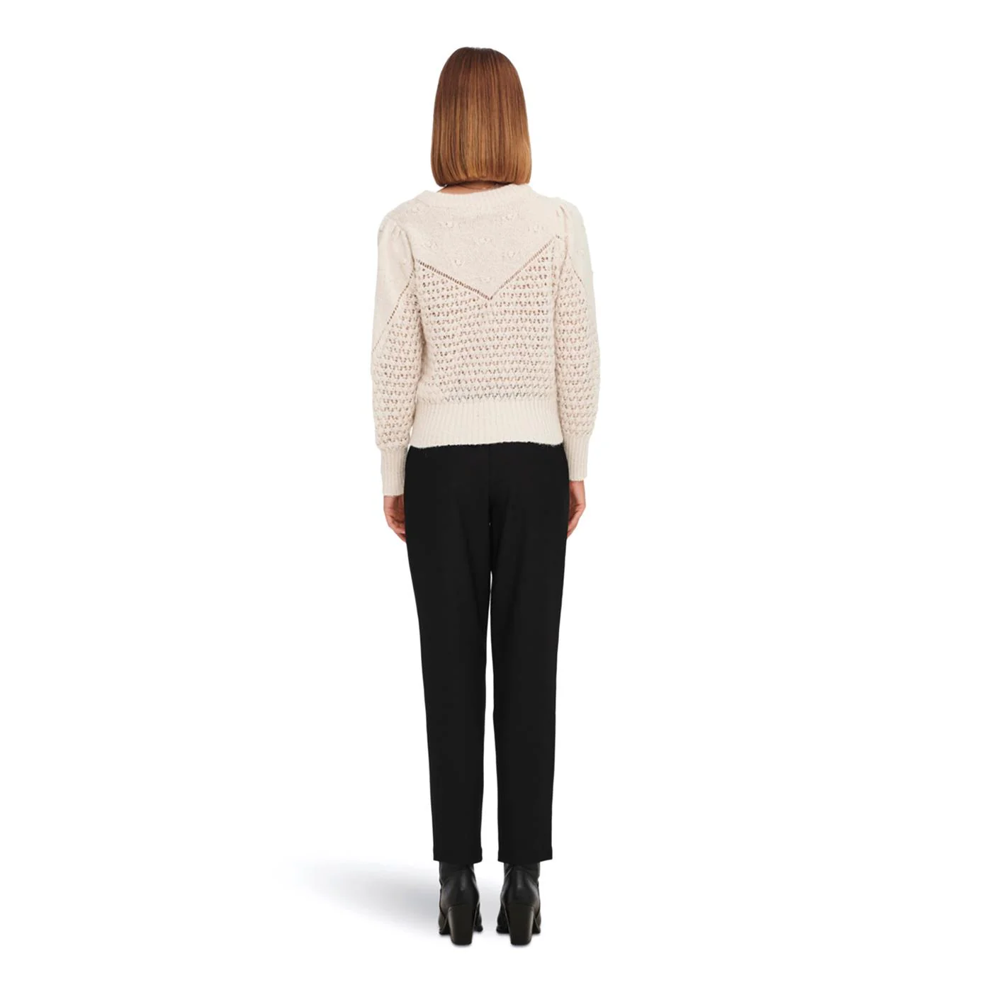 JDY Sigrid Life L/S Yoke Structure PO Knit Cement - Image 3