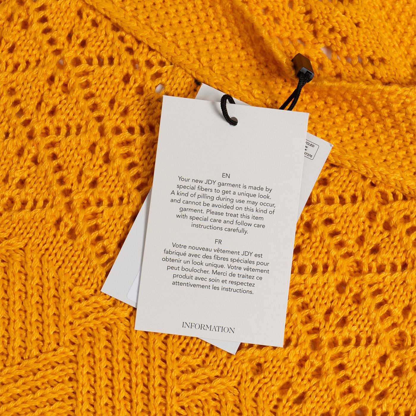 JDY Sun S/L Halterneck Top Knit Butterscotch - Image 3