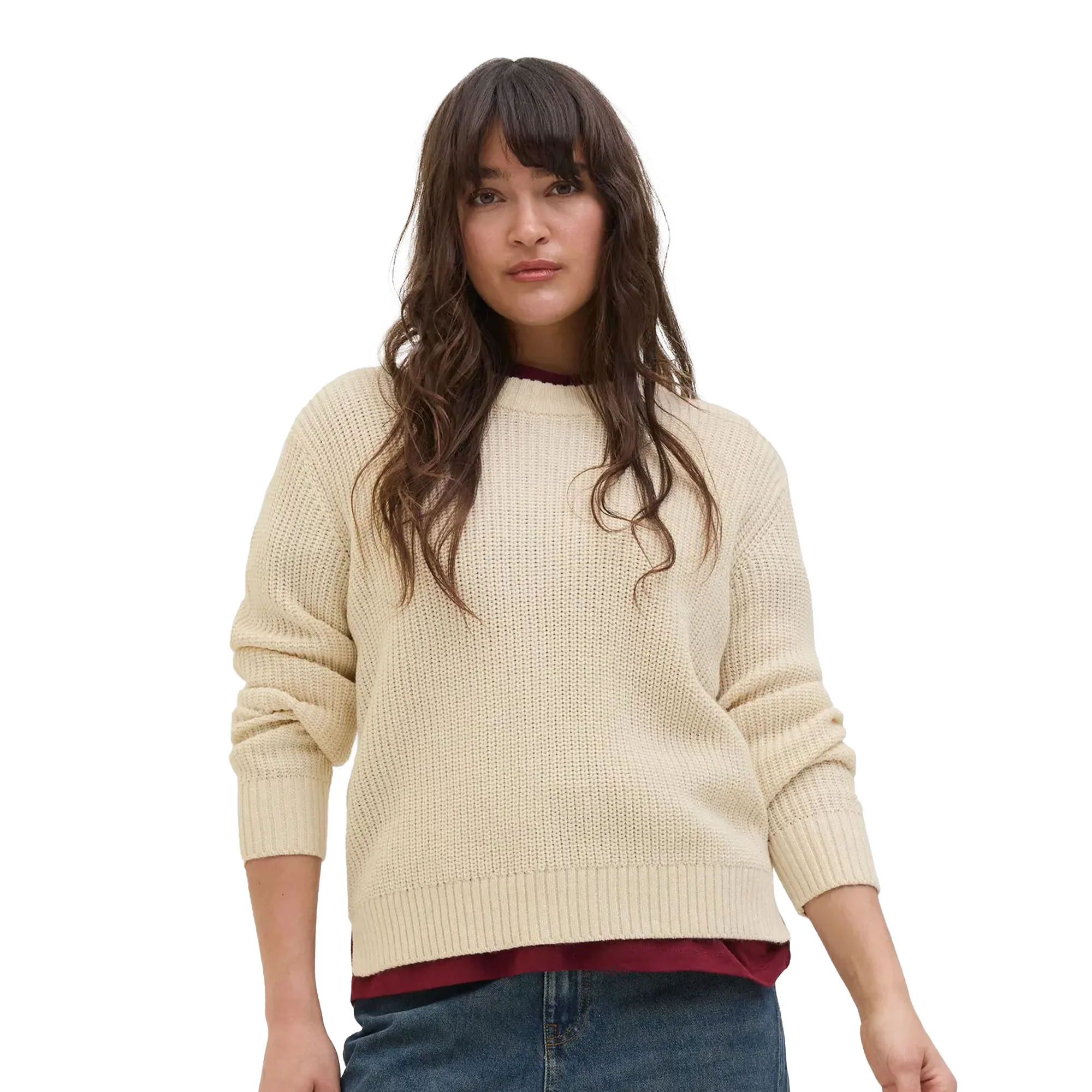 JJXX Global Crew Neck Knit Moonbeam