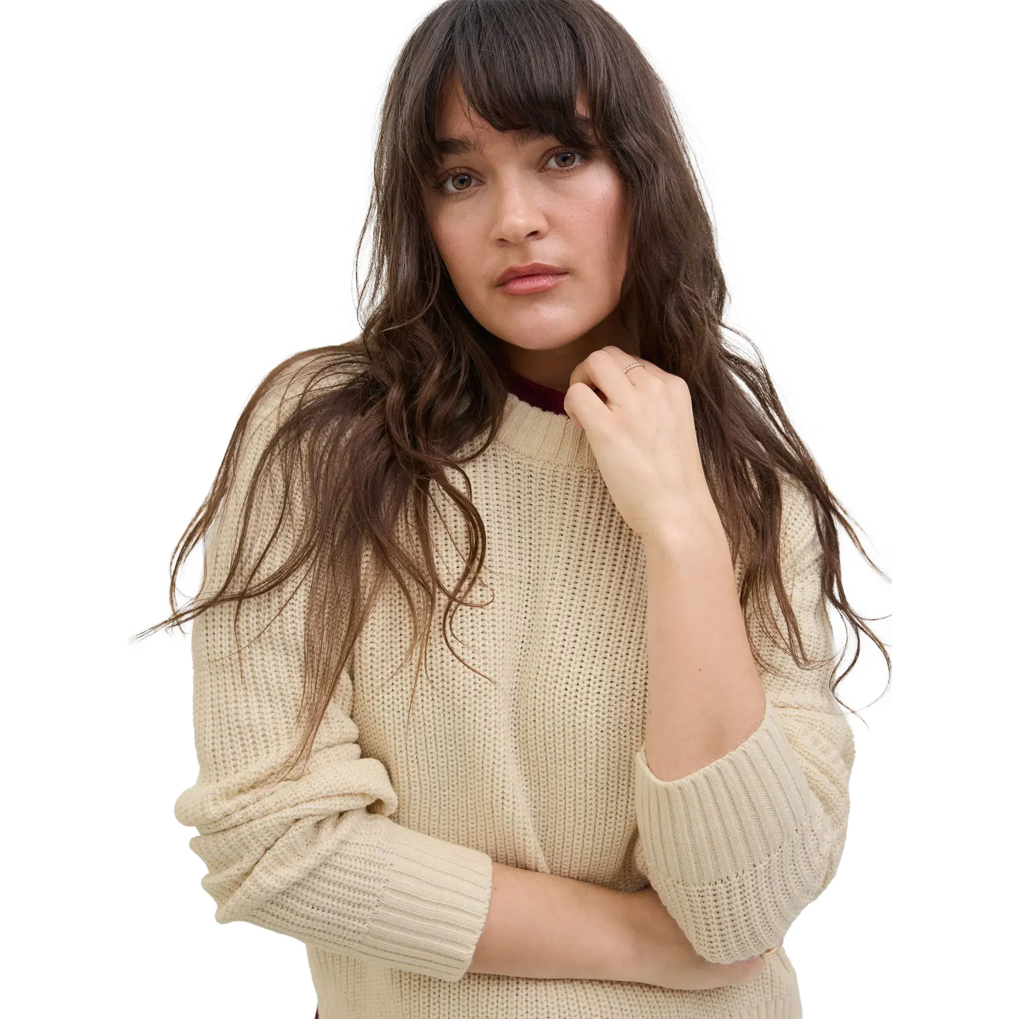 JJXX Global Crew Neck Knit Moonbeam - Image 3