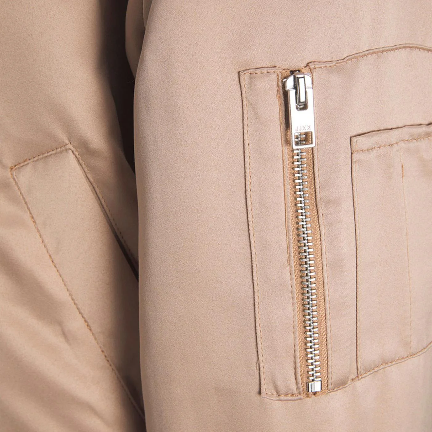 JJXX Madison Satin Bomber Jacket Incense - Image 3