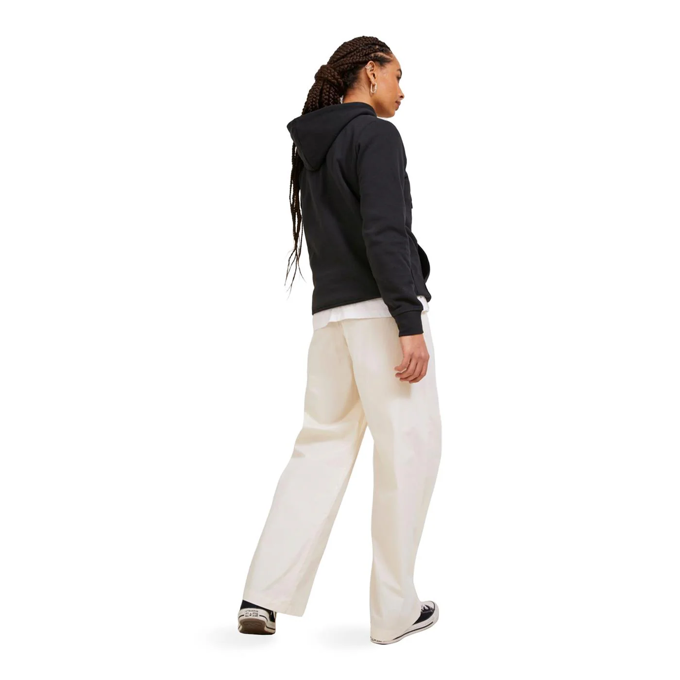 JJXX Vigga Rlx Wide HW Pant Seedpearl - Image 2
