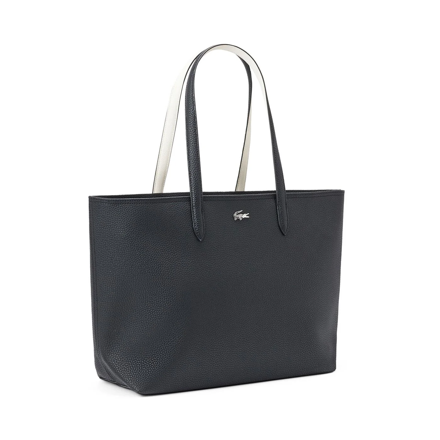 Lacoste Anna Zipped Shopping Bag Black/Flour - Image 3