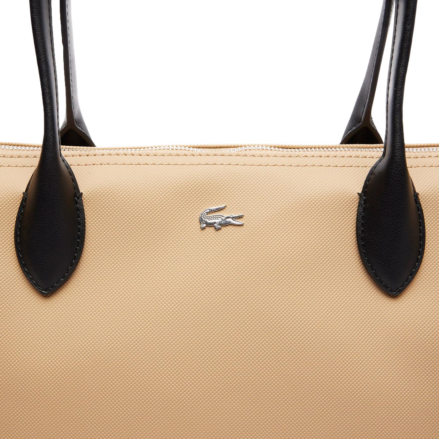 Lacoste Athena Shopping Bag Eco Sand/Noir - Image 5