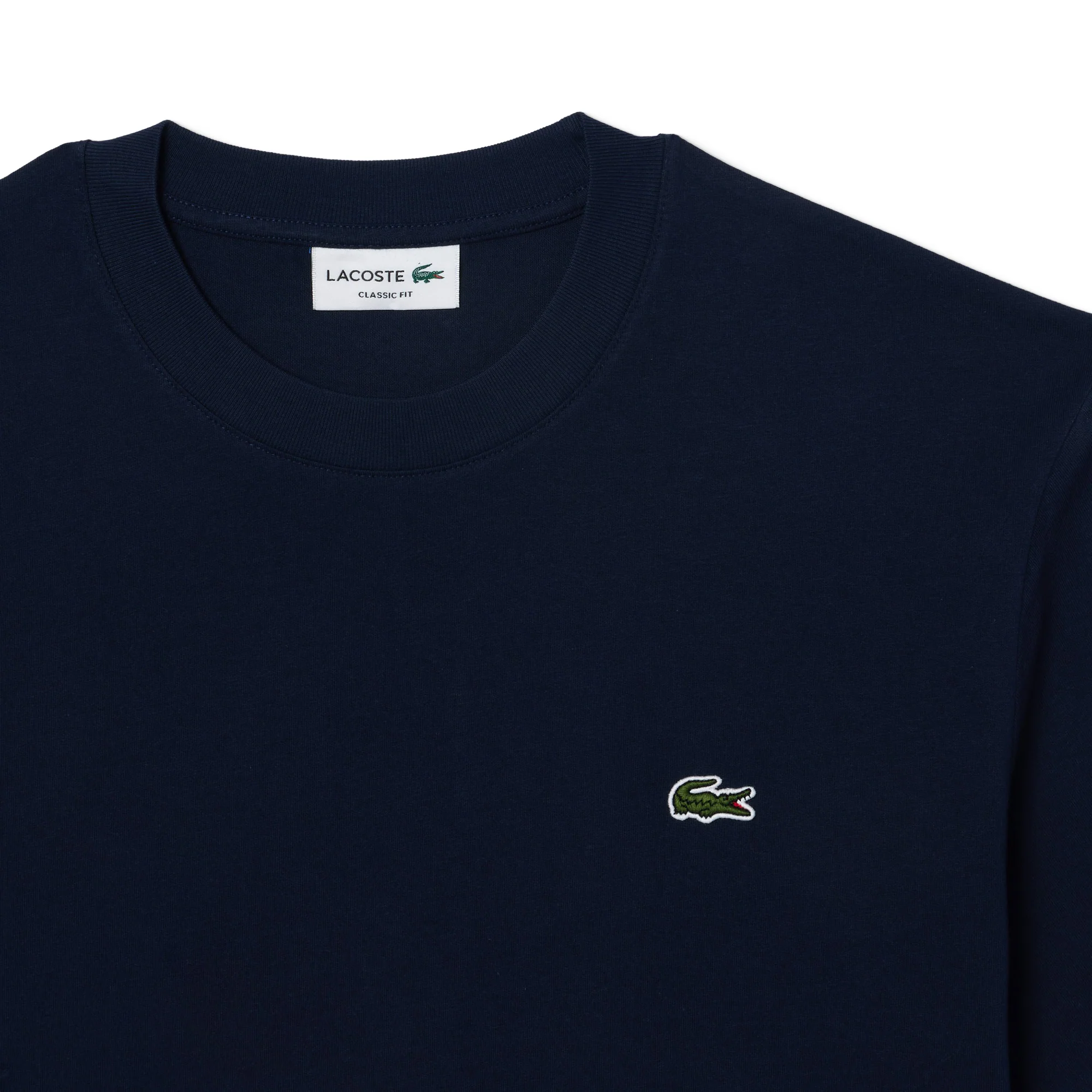 Lacoste Classic Fit Cotton Jersey T-Shirt Navy - Image 6