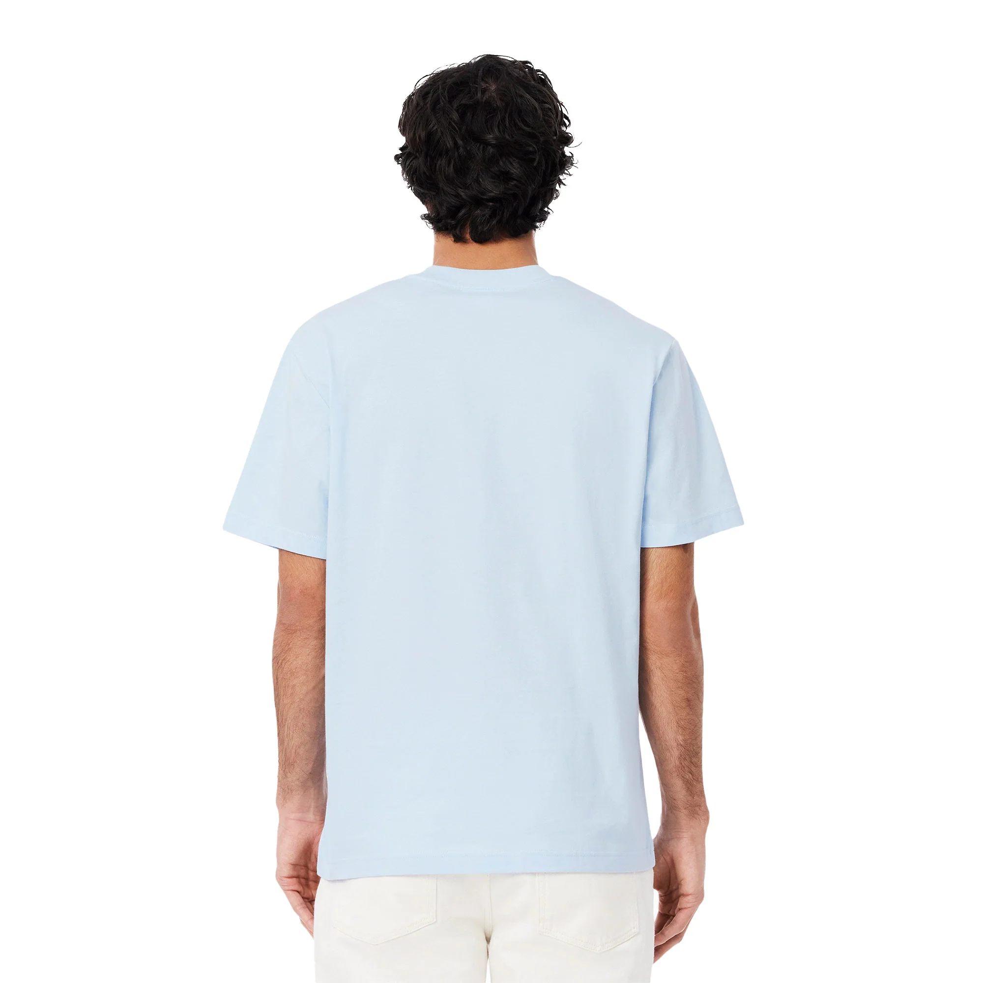 Lacoste Classic Fit Cotton Jersey T-Shirt Stream - Image 2