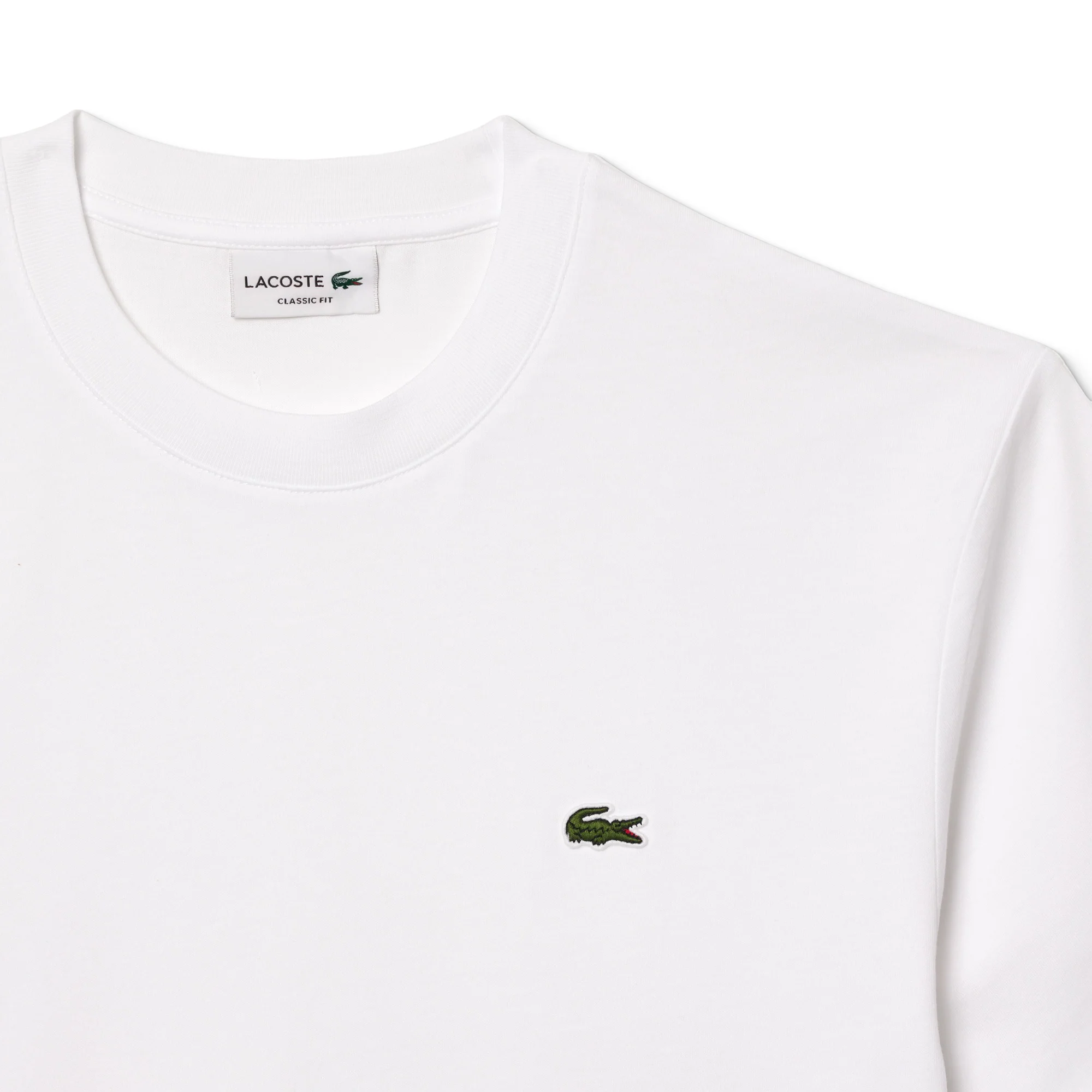 Lacoste Classic Fit Cotton Jersey T-Shirt White - Image 5