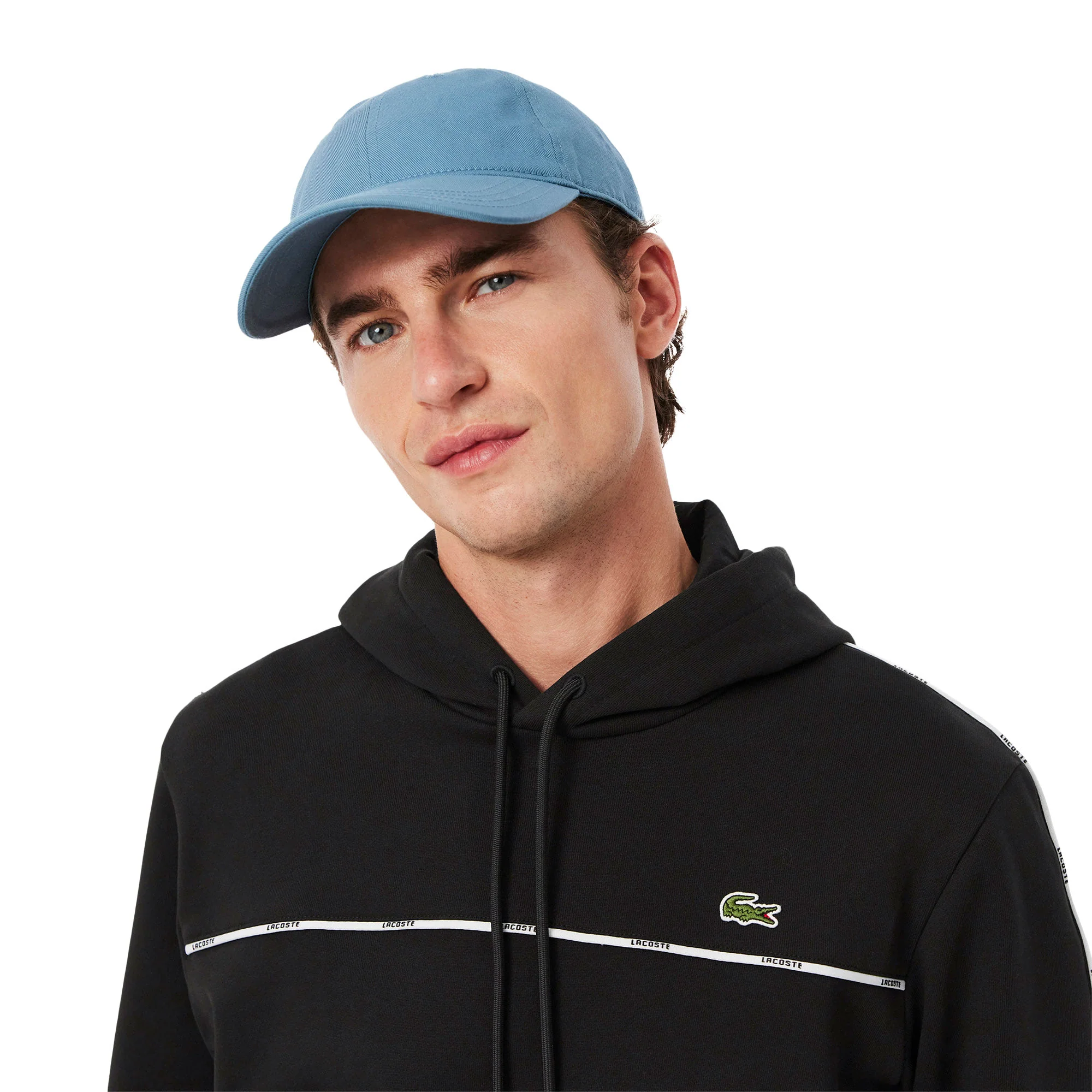 Lacoste Classic Fit Logo Stripe Sweatshirt Black - Image 3
