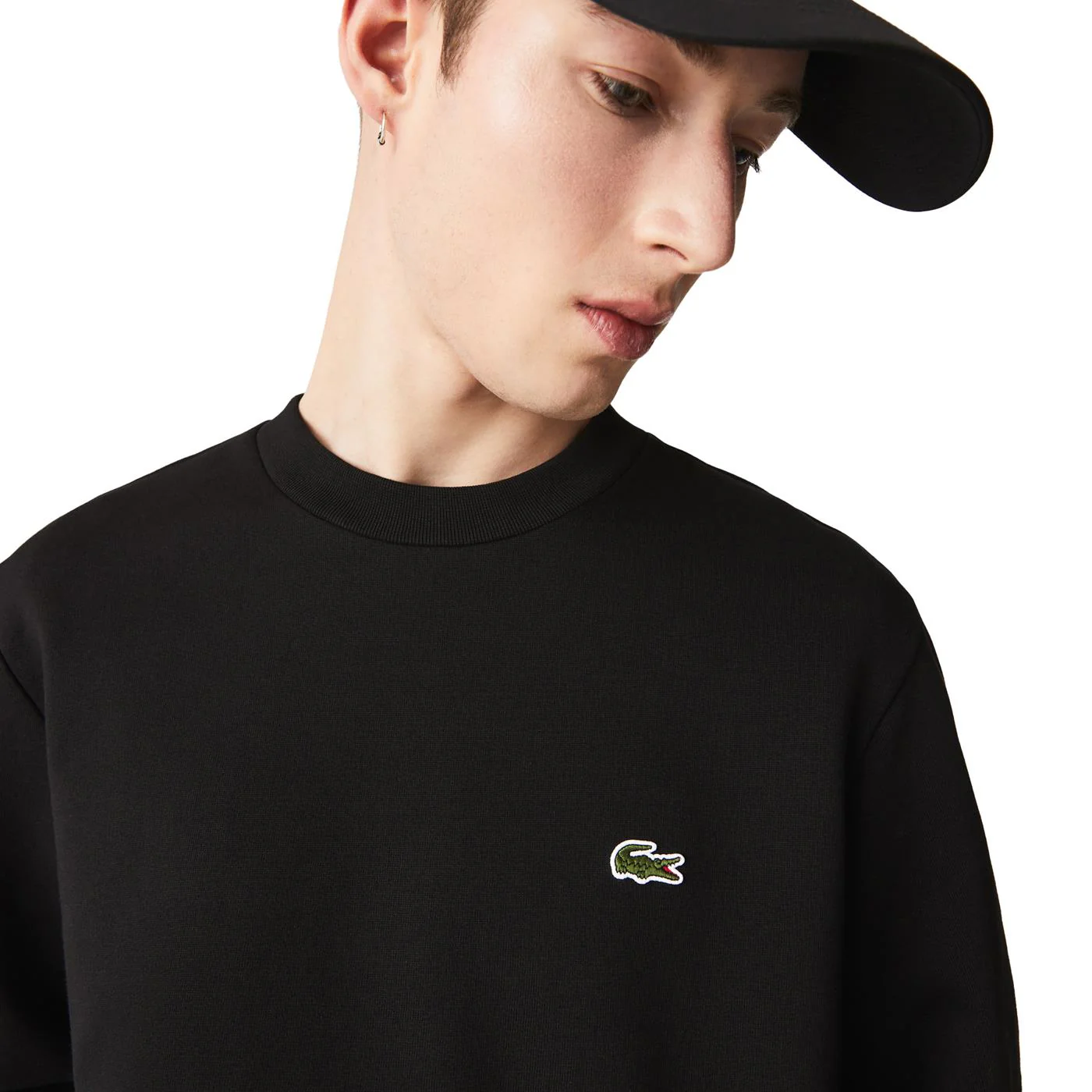 Lacoste Crewneck Sweatshirt Black - Image 4