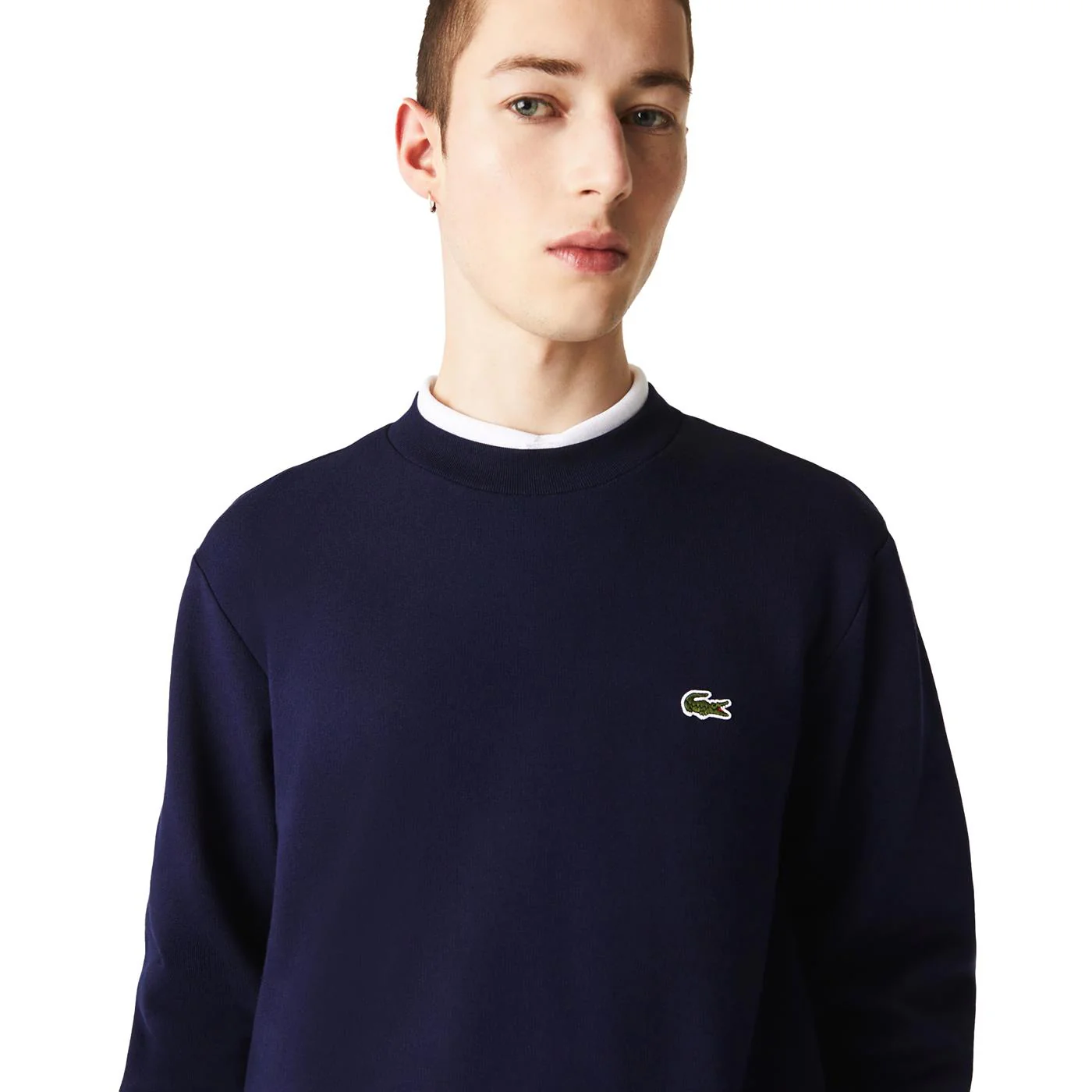 Lacoste Crewneck Sweatshirt Navy - Image 3