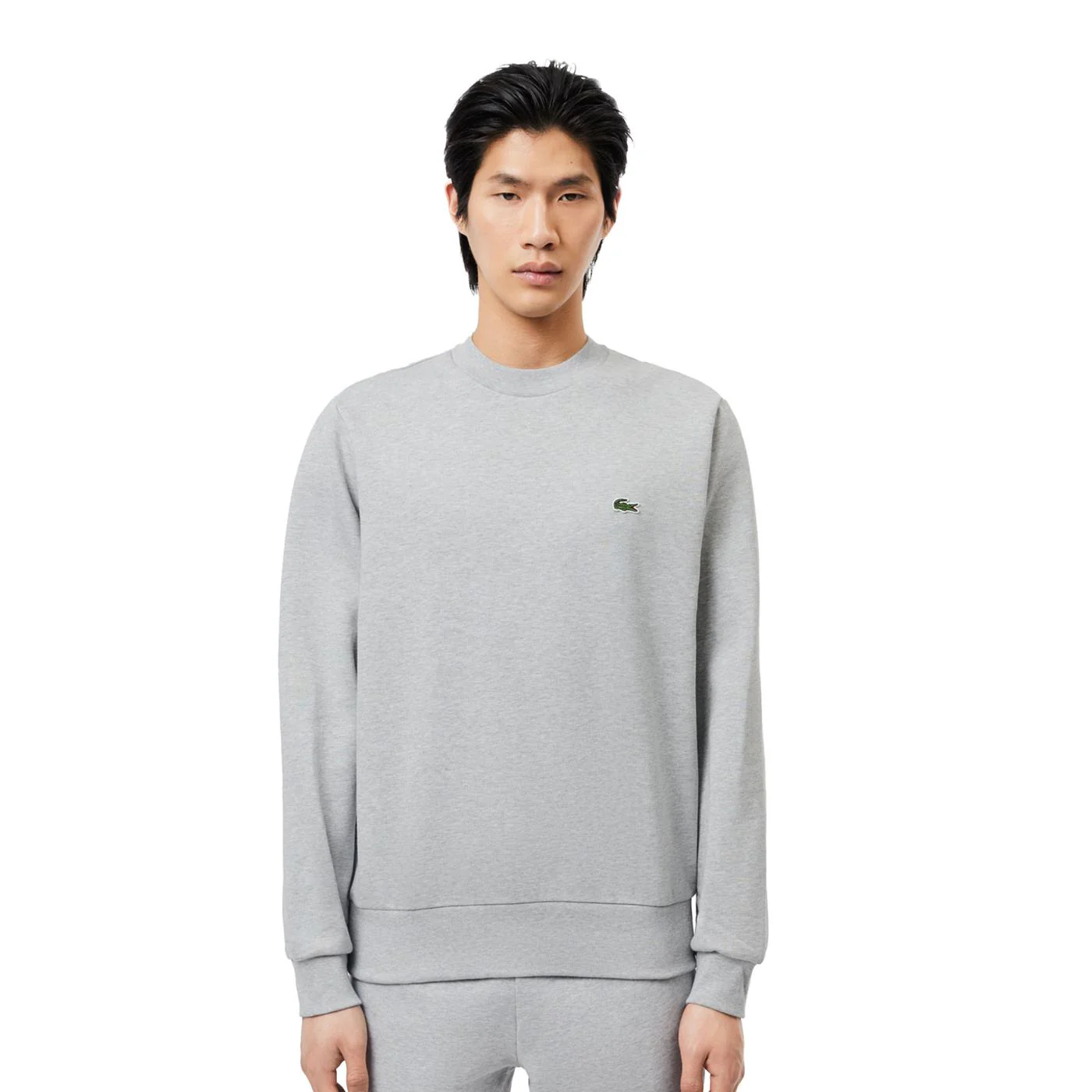 Lacoste Crewneck Sweatshirt Silver Chine