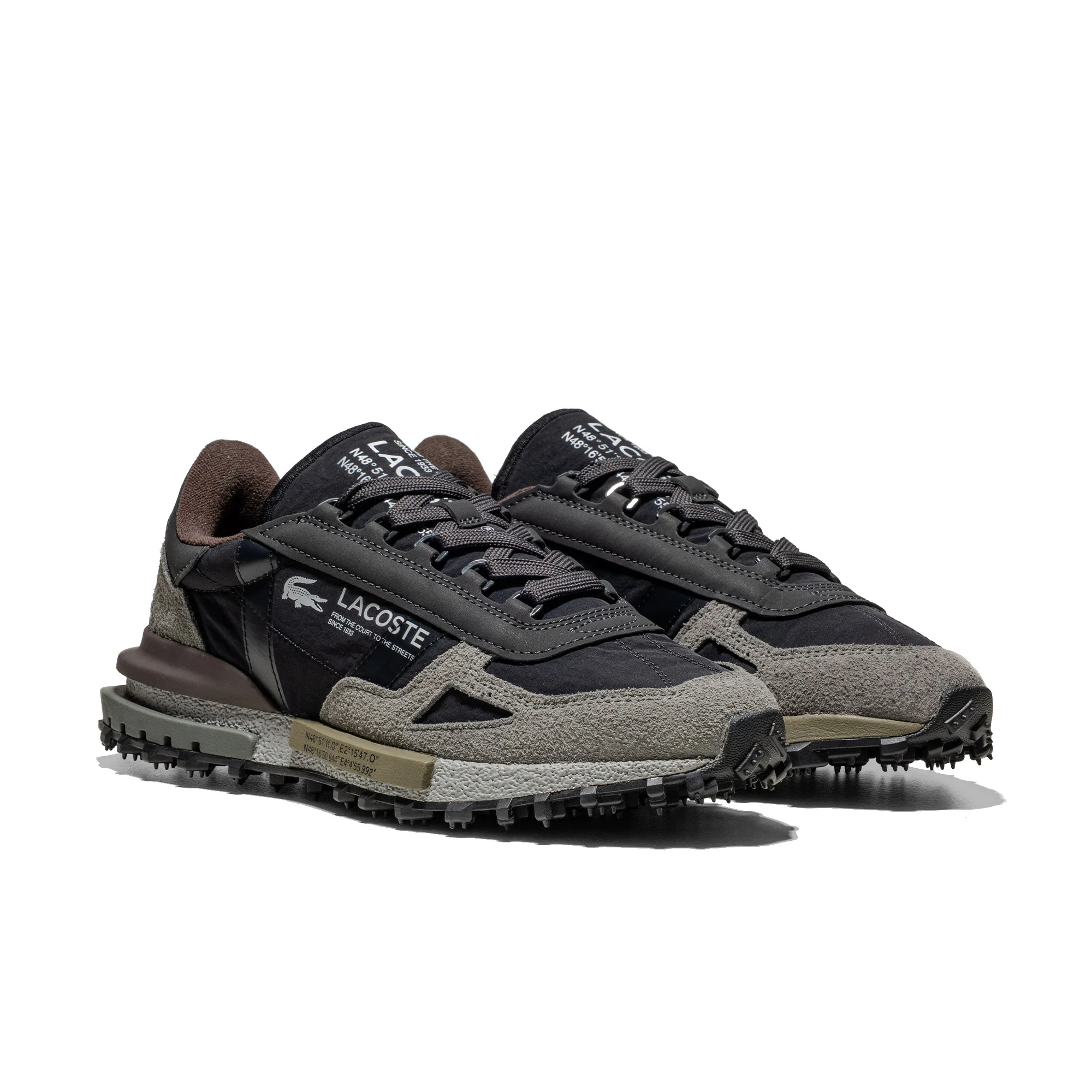 Lacoste Elite Active Dark Grey/Dark Brown - Image 2
