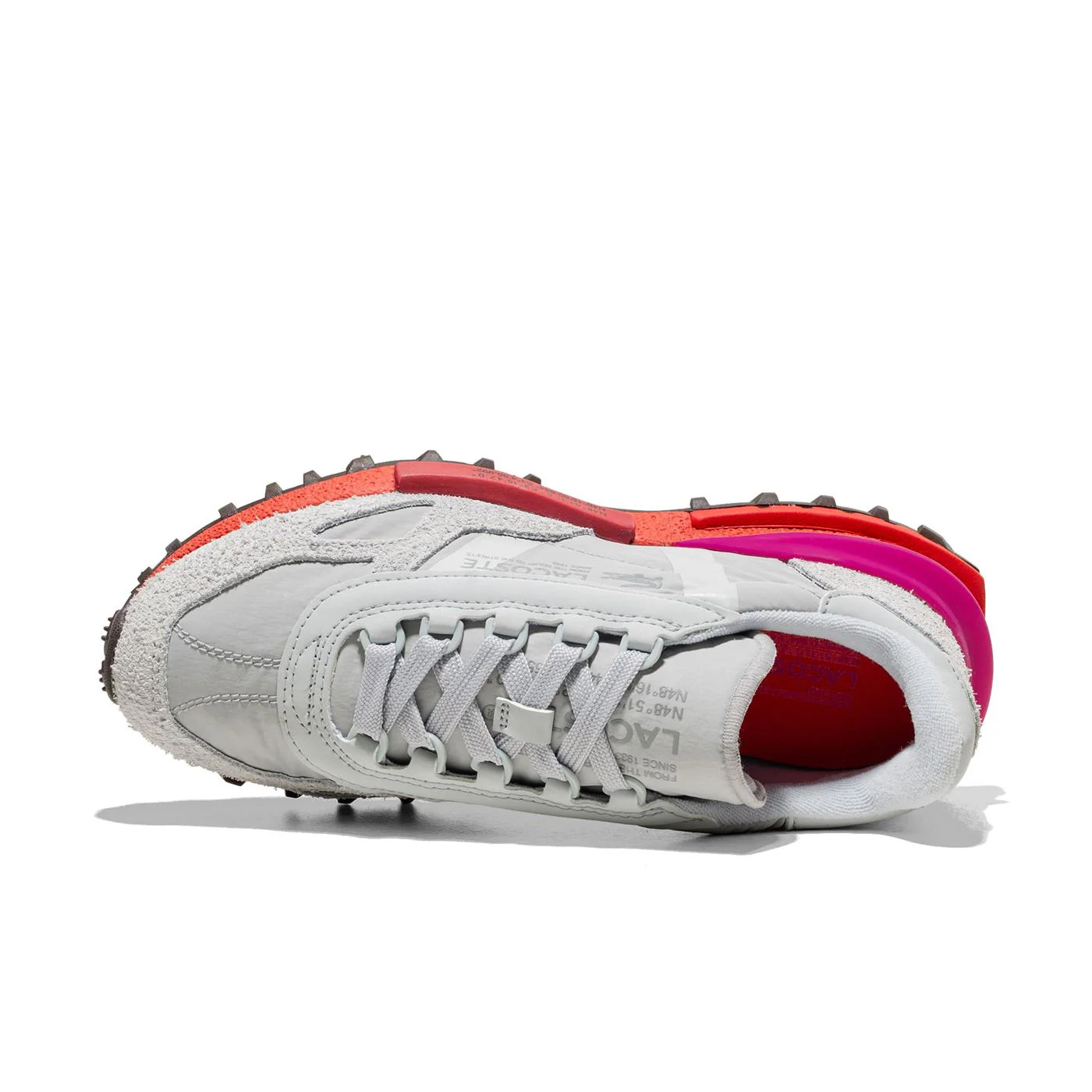 Lacoste Elite Active Light Grey/Orange - Image 5