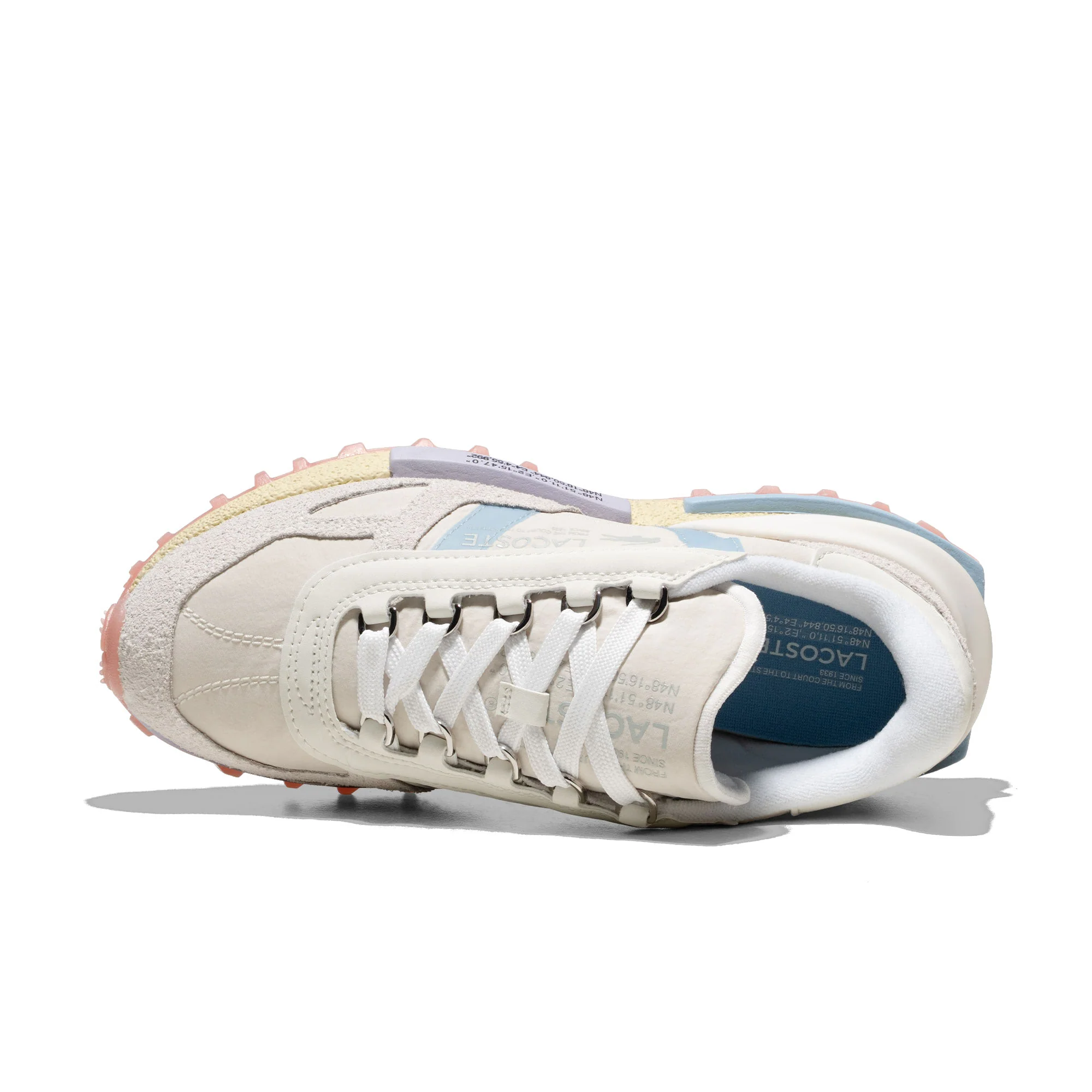 Lacoste Elite Active Off White/Light Blue - Image 5